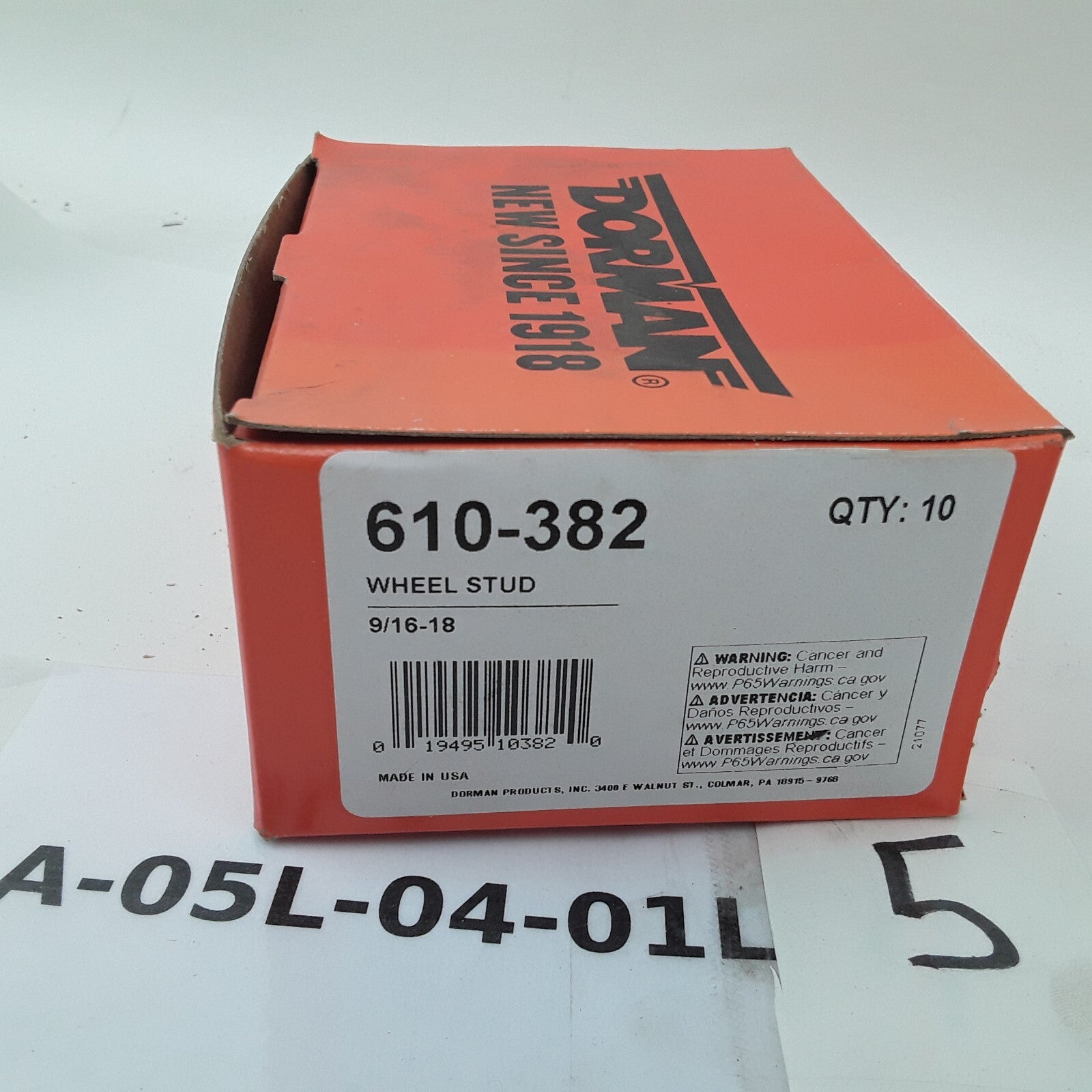 10 Serrated Wheel Stud 0.648 In Knurl 2-13/32" For Dodge B2500 Ram 2500 3500 Van