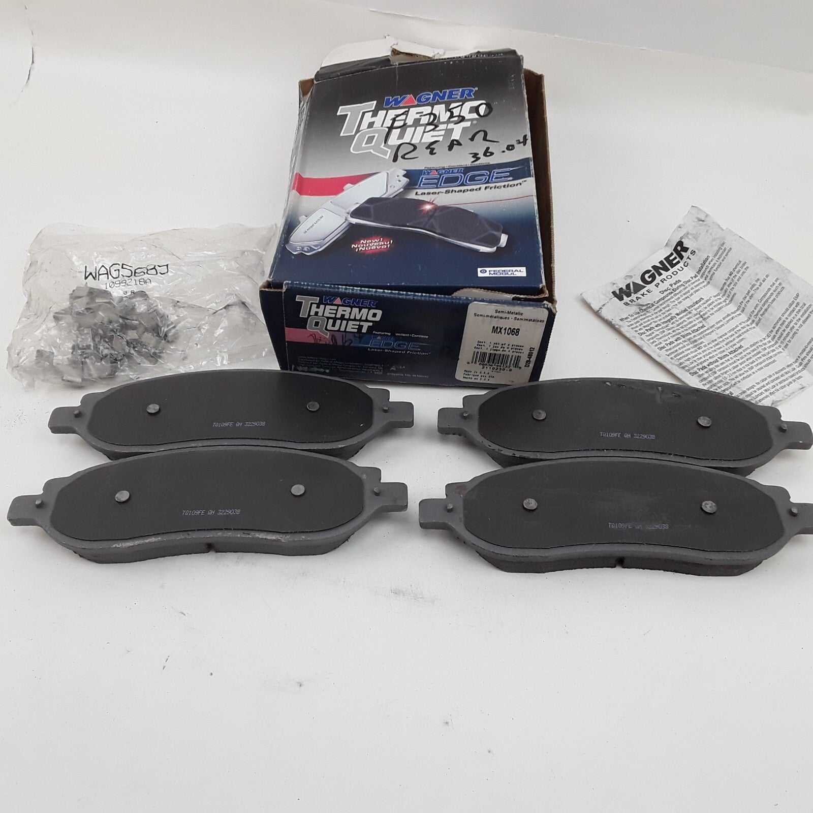 Brake ThermoQuiet Semi-Metallic Disc Brake Pad Set Fits Ford F-350 F-250 2005-07