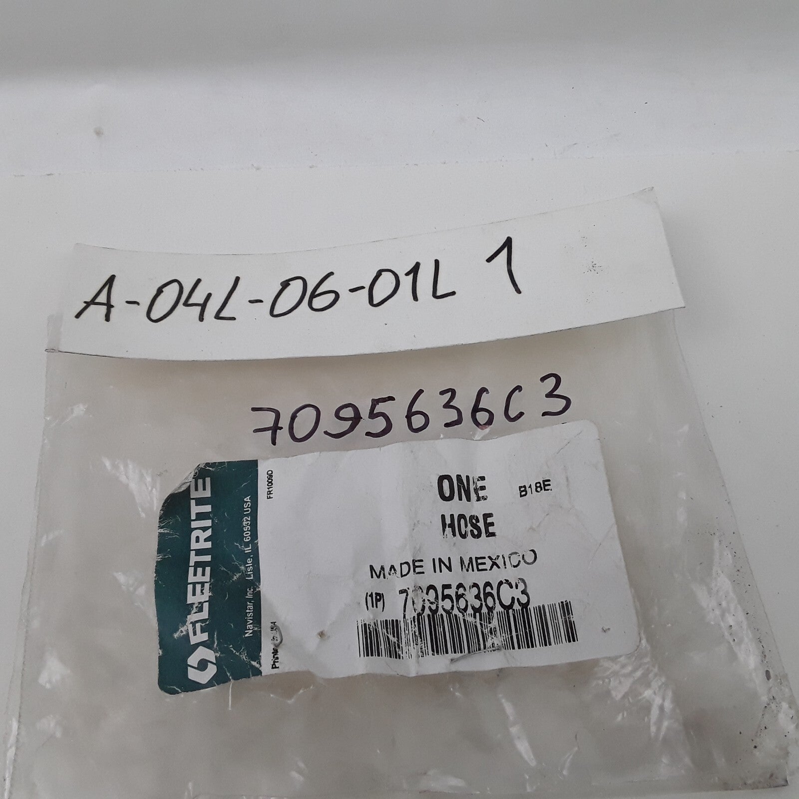 International Navistar 7095636C3 Hose Assembly Oil Cooler Black For Trucks