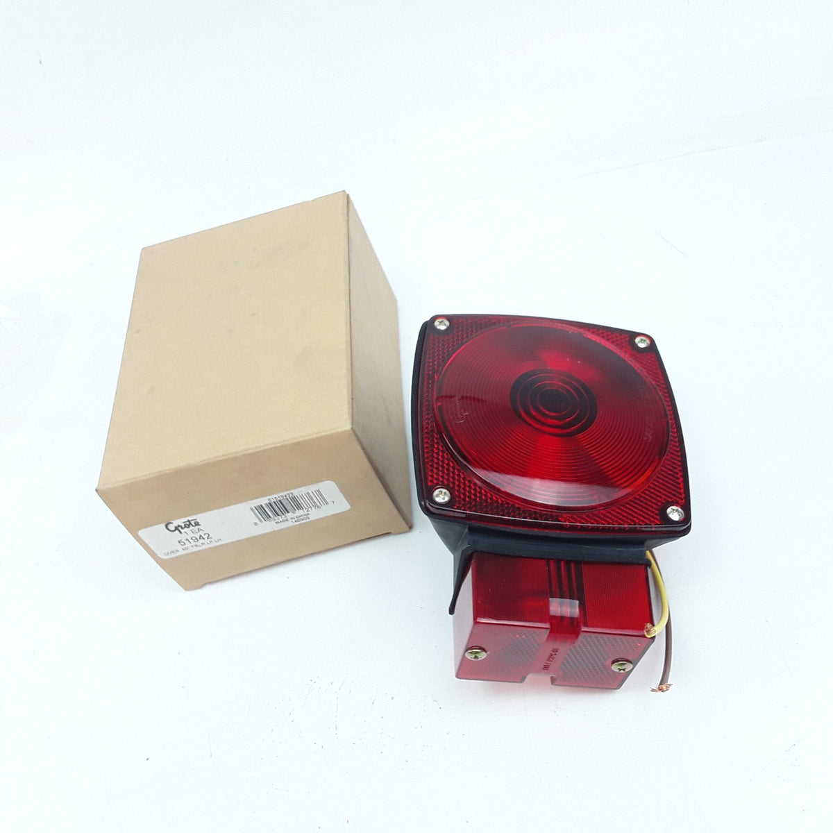 Left Stop Tail Lighting Kit For Trailers Over 80in S/T/T w/ License Window & C/M