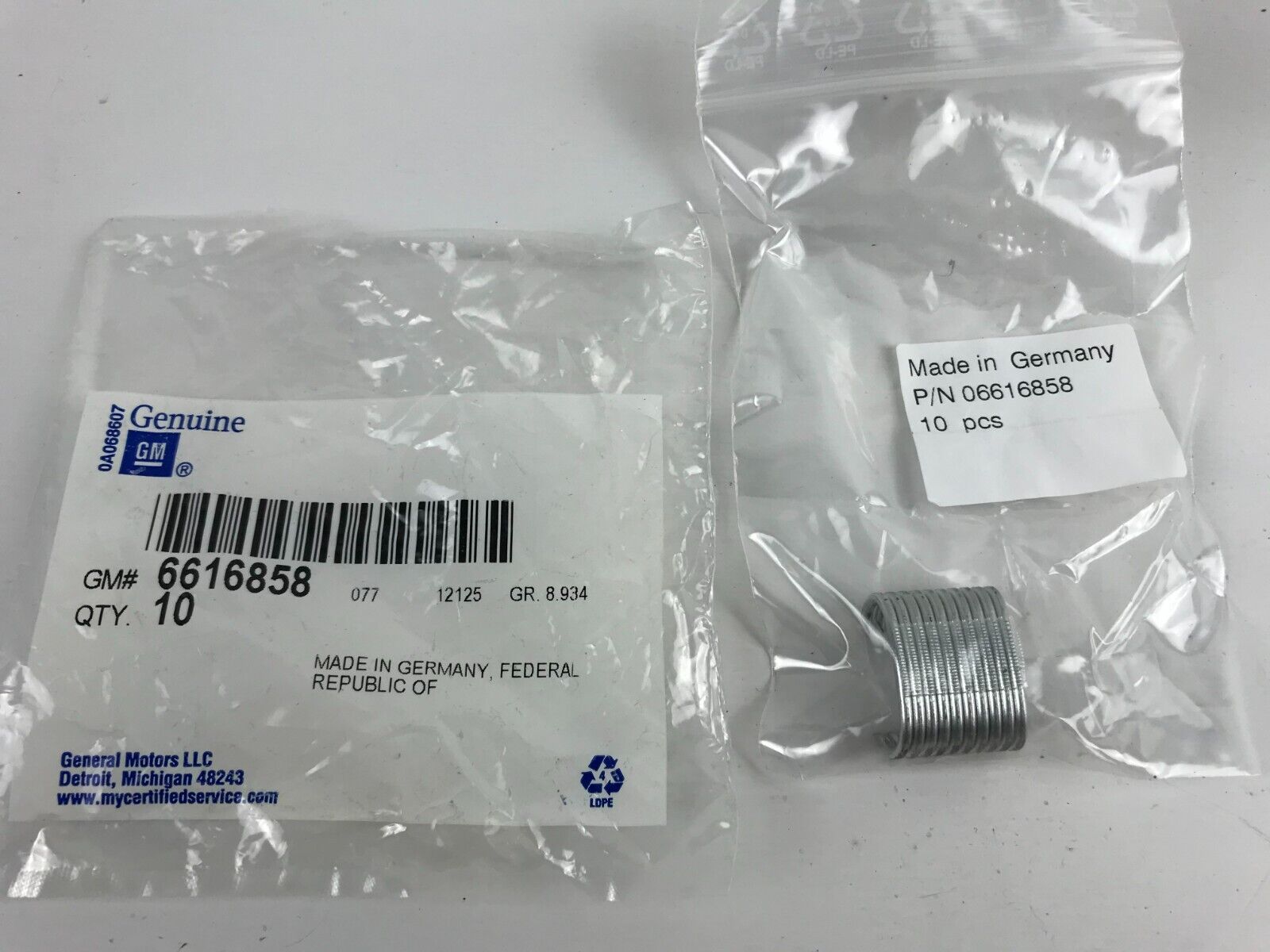 10 PCS. - GENUINE OEM GM Seat Back Cover Ring 6616858 FAST SHIPPING - HotCarParts