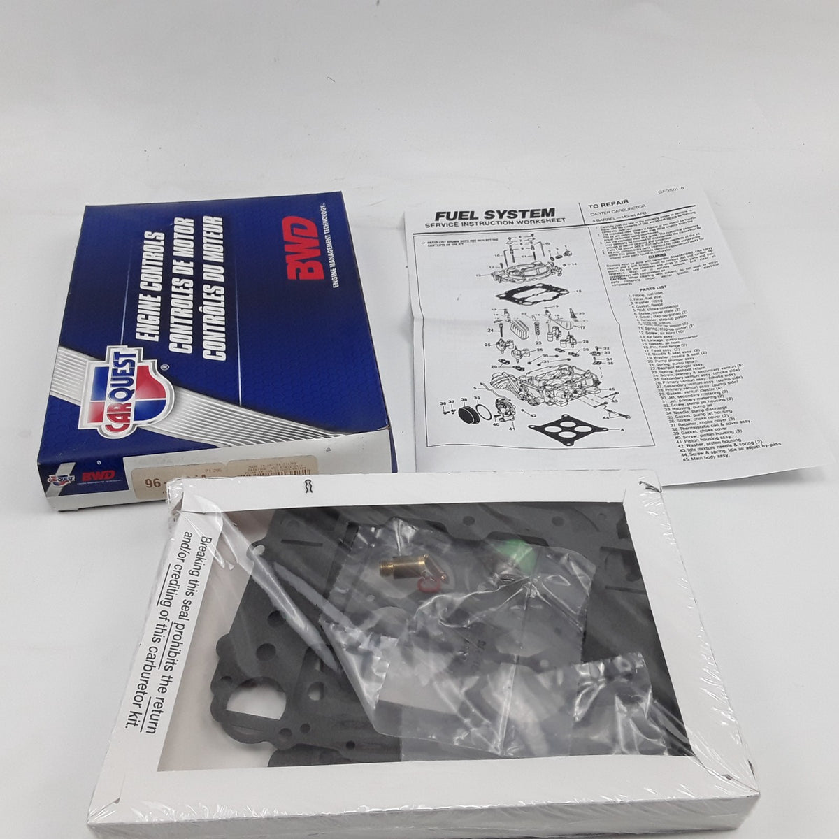 Carburetor Repair Kit Fits Ford Lincoln Mercury (1956 1957 1958 1959-1965, 1968)