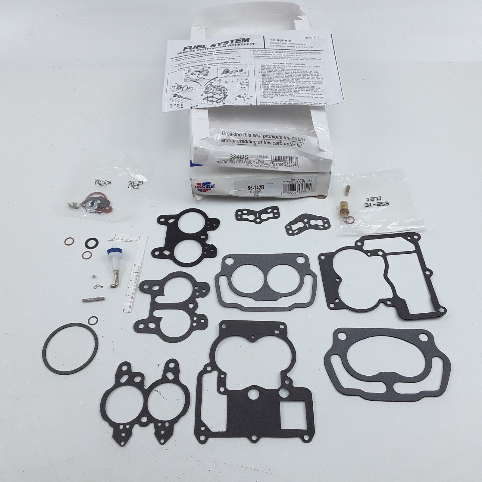 Carquest 96-142B Carburetor Repair Kit Fits Chevrolet GMC Jeep Pontiac 1966-1971