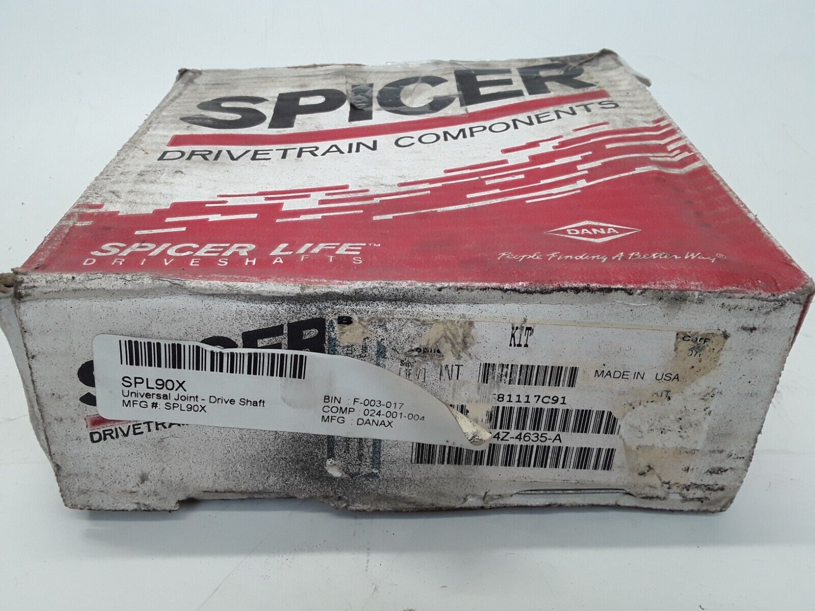 Dana Spicer SPL90X U-Joint Universal Joint Drive Shaft SPL1001X Series Greasable - HotCarParts