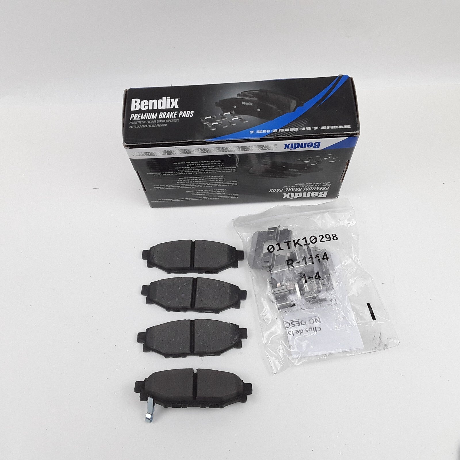 Rear Premium Ceramic Disc Brake Pad Set Fits Subaru Impreza 2009-2018, 2020-2023