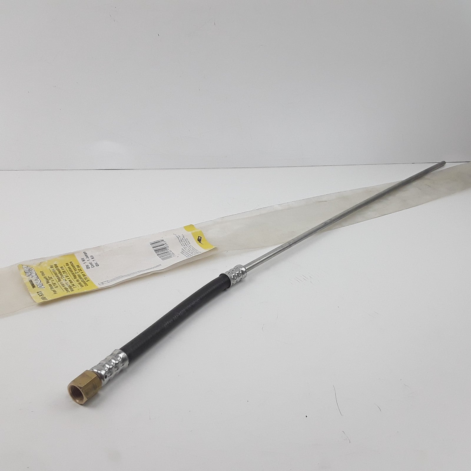 Fuel Hose Repair Line. 5/16in Steel Line X 32 In, 8in. Flex Rubber W/14mm Fit