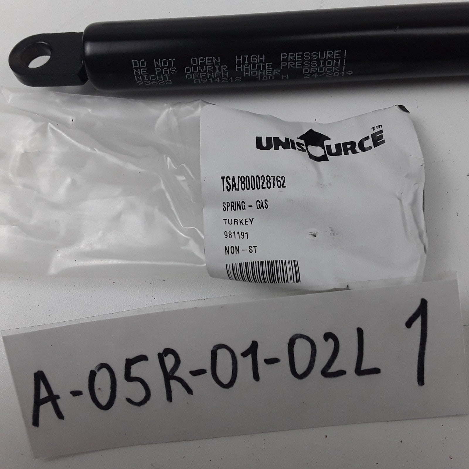 Totalsource 800028762 Aftermarket Spring - Gas For Forklift 93628 a914212