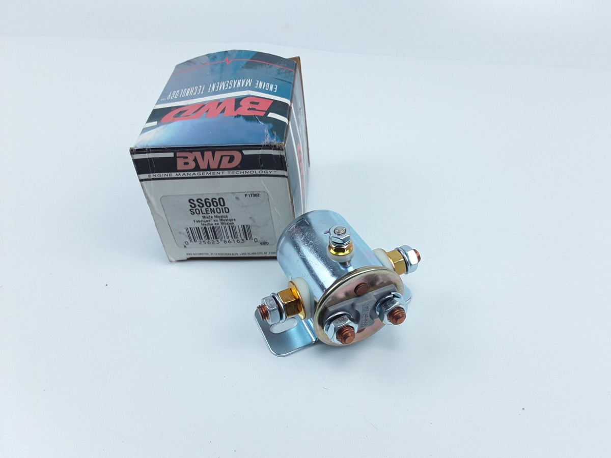 Starter Solenoid 12V 85 A 10-32 thread and 5/16"-24 thread copper terminal 5