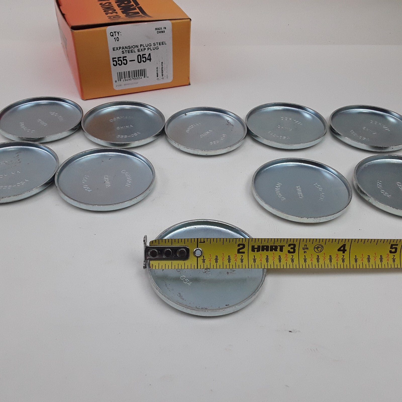 10 Steel Reverse Taper Cup Expansion Plug 3/8 In SC 0.310" Fits Mercury, Ford