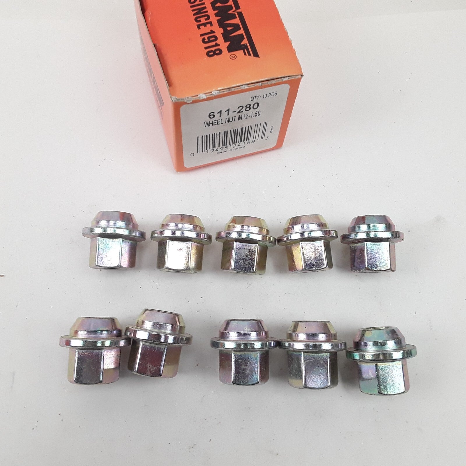 Set of 10 M12-1.50 Wheel Cover Retaining Nut 19mm Hex 26mm Fits Dodge Chrysler
