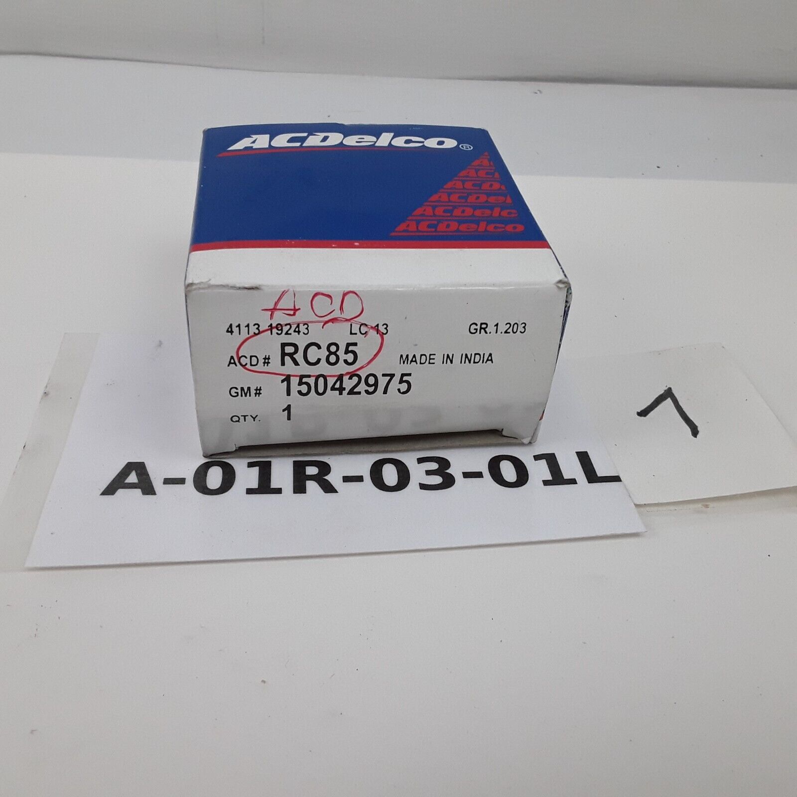 ACDelco RC85 15 P.S.I. Radiator Engine Coolant Water Tank Radiator Cap 1.19"