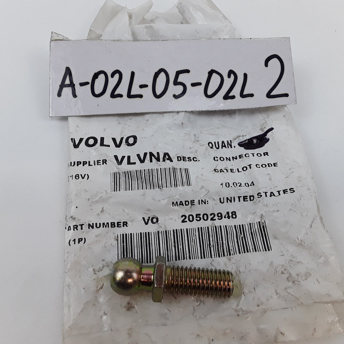 Volvo 20502948 Multi-Purpose Hardware Front Hood Tilt Shock Stud Connector