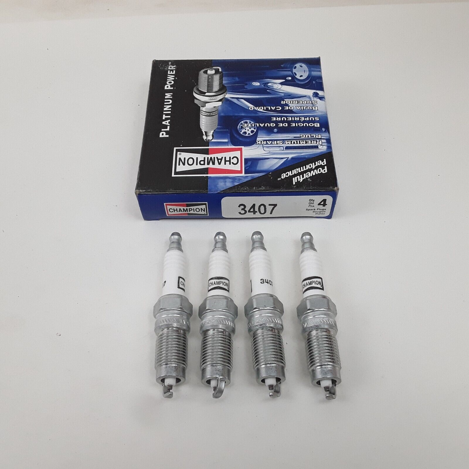 Champion 3407 Platinum Power Spark Plug Fits Ford Lincoln Mercury 1983-2007