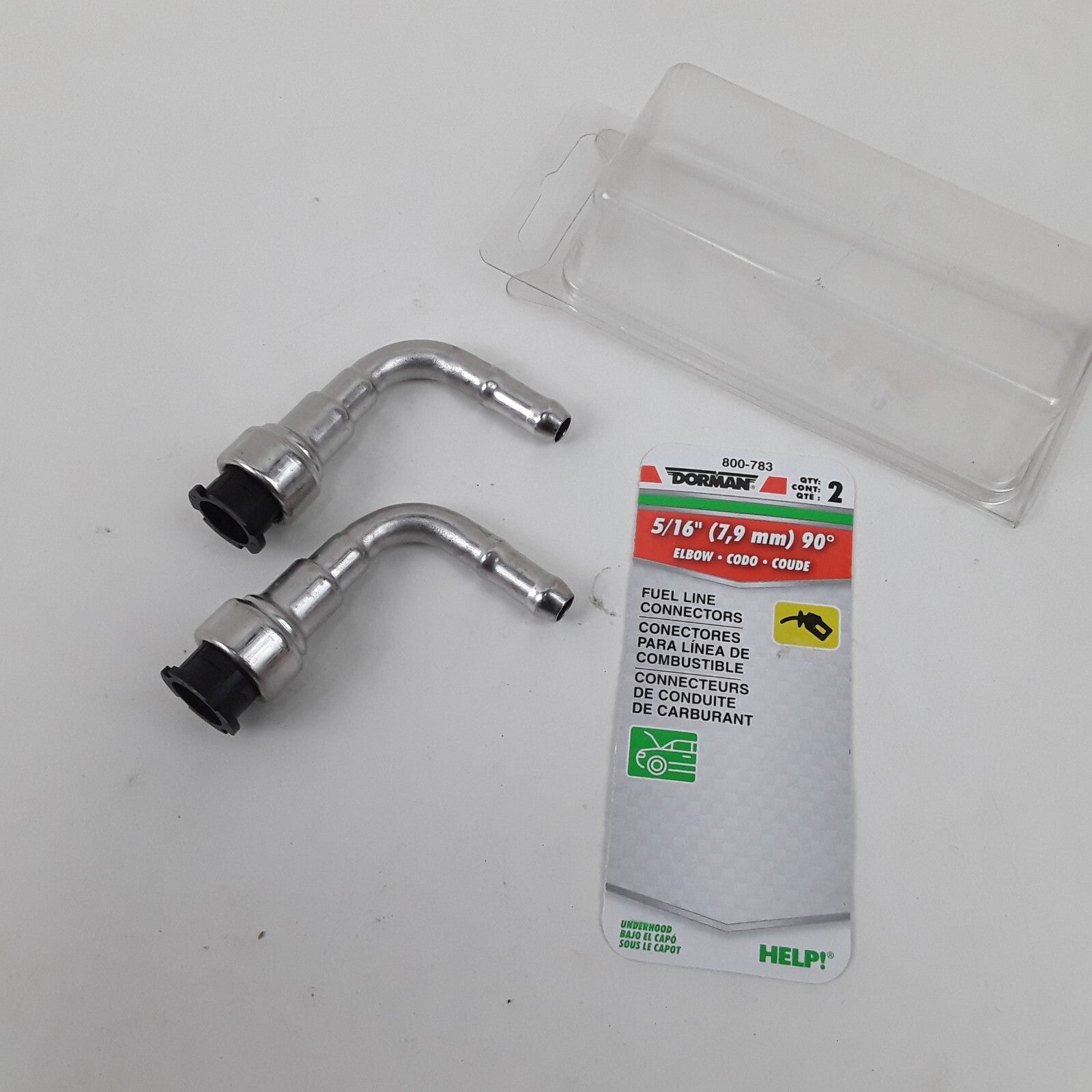 Dorman 800-783 - 5/16 In. Fuel Line Connector, Elbow 90 To 5/16 In. Barbed
