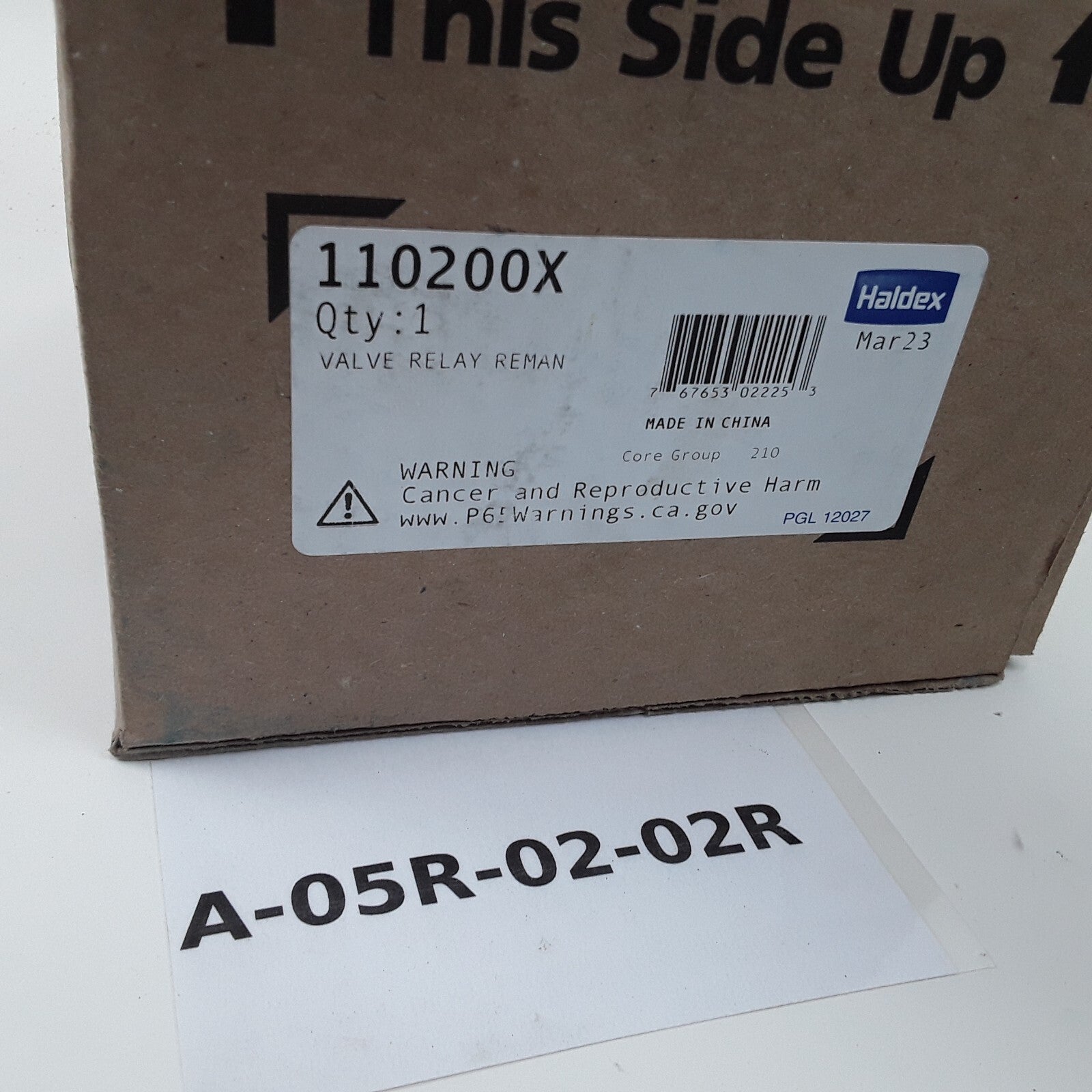 Air Brake Relay Valve - 4-Port Delivery, Crack Pressure 4.5 PSI Core Group 210