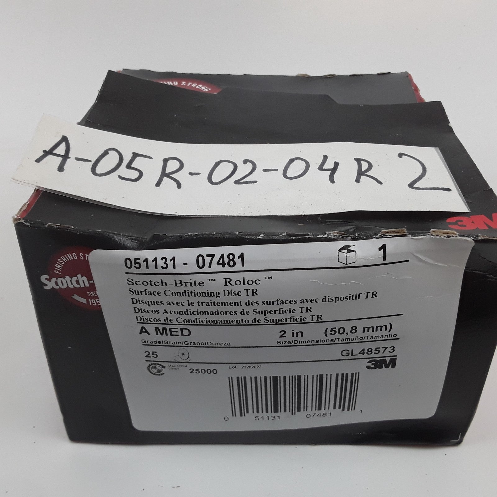 3M Scotch-Brite 051131-07481 Surface Conditioning Roloc Disc Size 2" - Box of 25