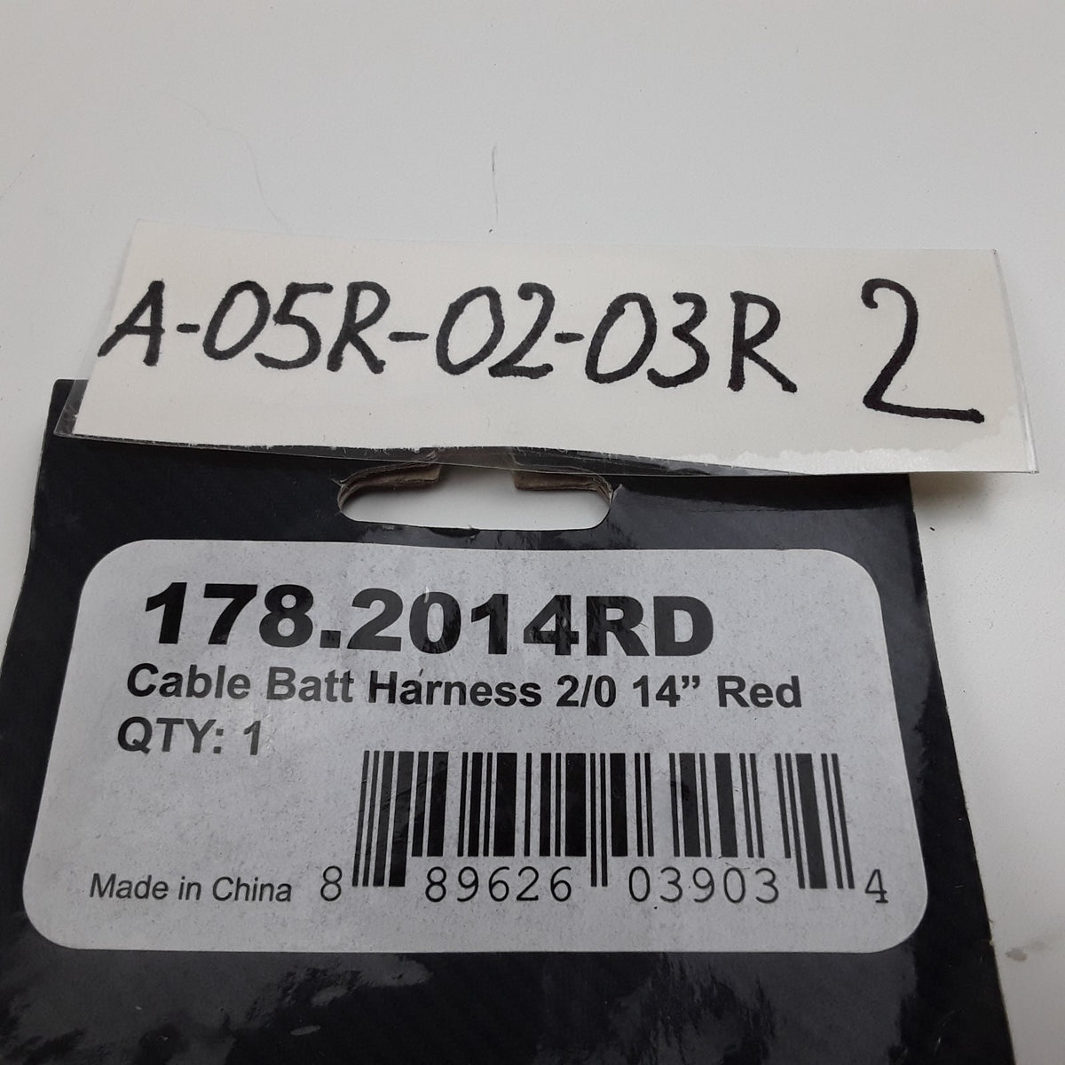 Automann 178.2014RD Cable Battery Harness 2/0 14 in Red