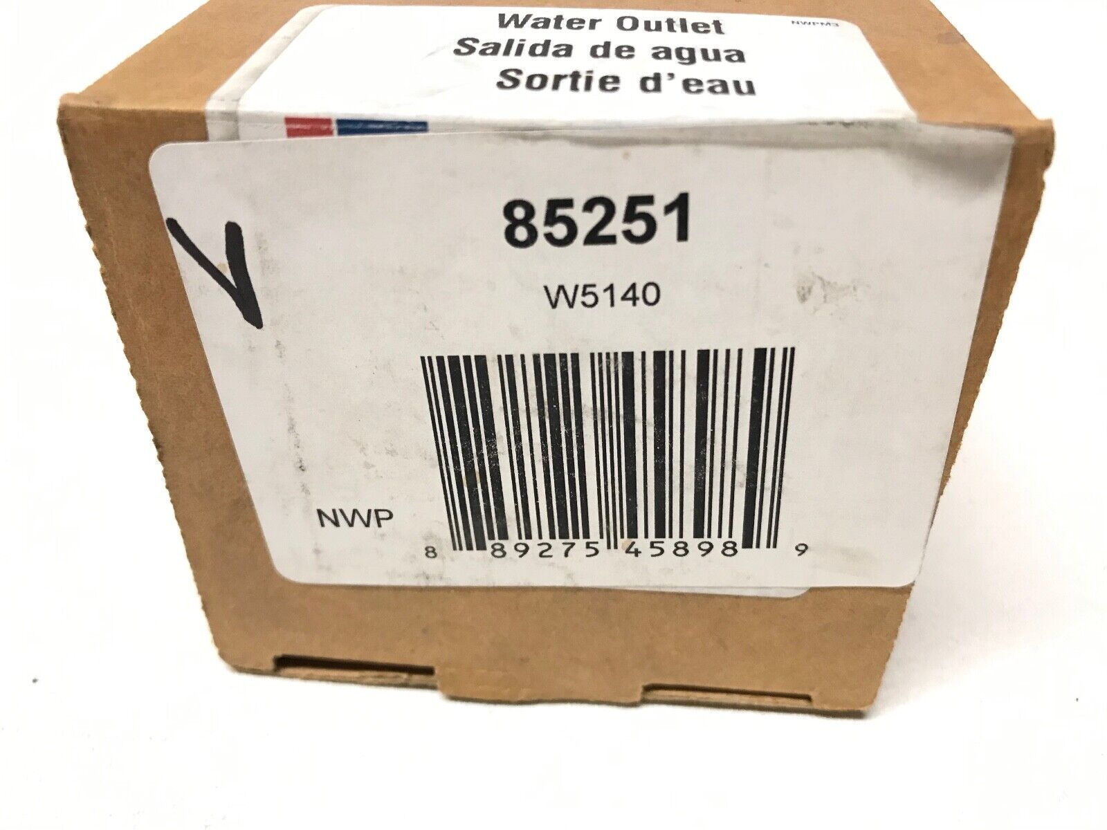 Engine Coolant Water Outlet 85251 Thermostat Housing for Cadillac, Saab, Saturn - HotCarParts