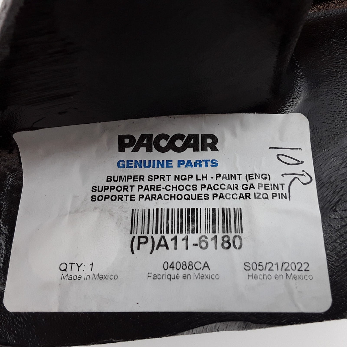 PACCAR A11-6180 Front Left Bumper Bracket Fits Kenworth T680 And Peterbilt 579