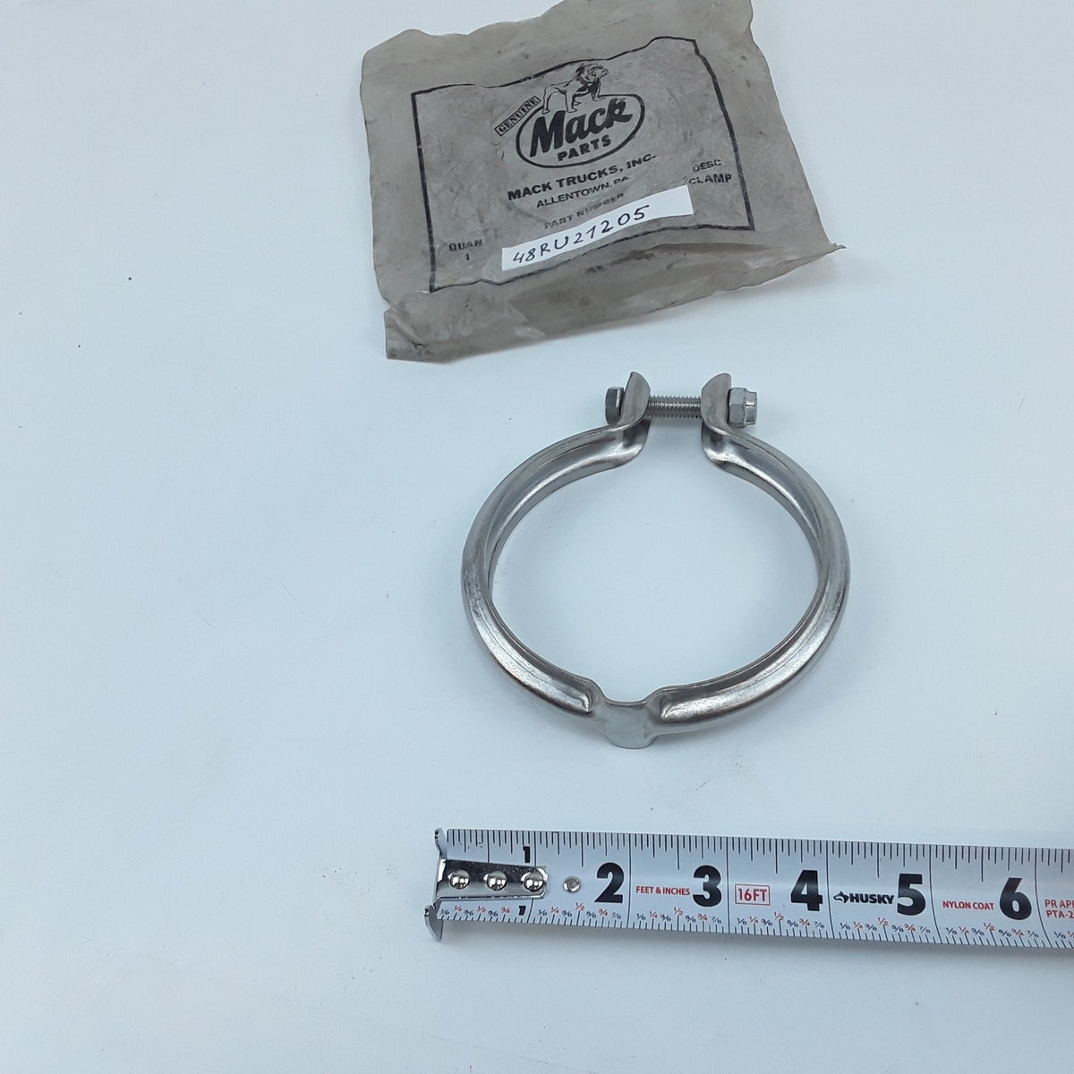 Genuine Turbocharger Outlet V-Band Clamp 48RU21205 For Mack & Volvo Engines