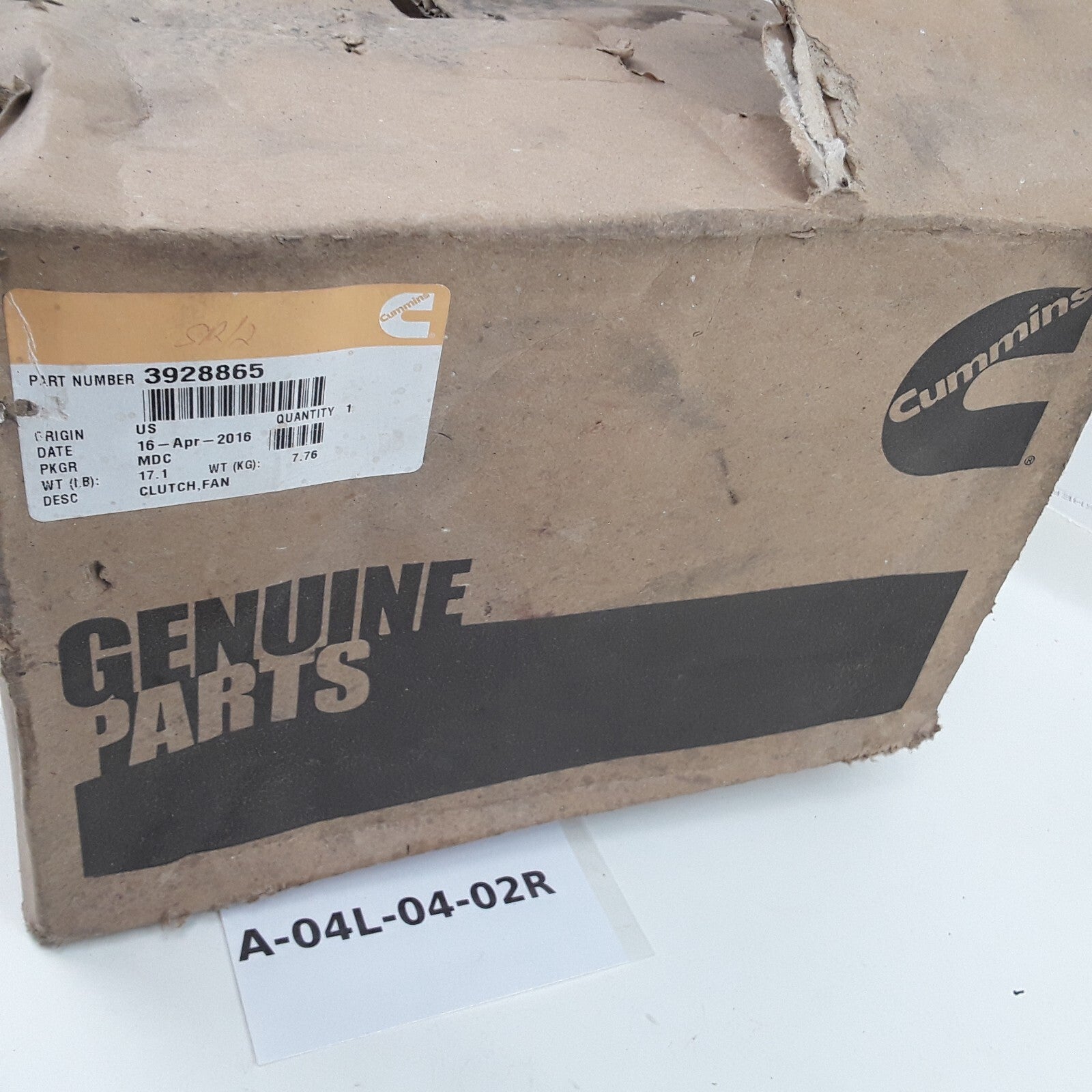 Cummins 3928865 Cooling Fan Clutch For Primarily On Tier 3 6.7 Liter B Engines