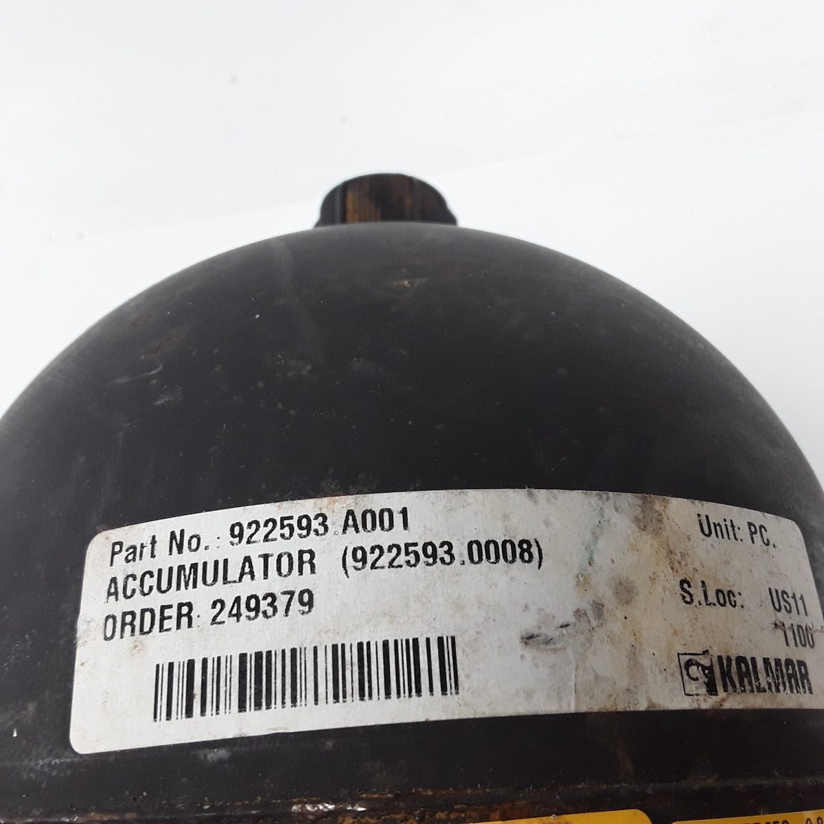 Kalmar 922593.A001 Accumulator Fits SMV 108 TC6, SMV 2115 TC3, SMV 2518 TC3