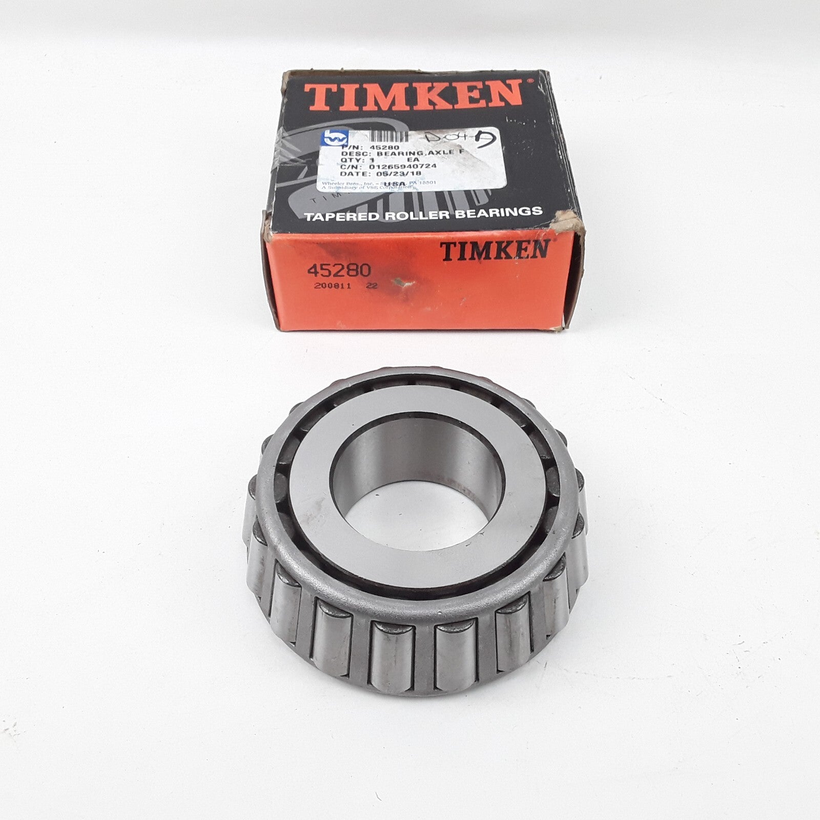 Timken 45280 - Tapered Roller Bearing For Heavy Duty Truck Bearing Cone