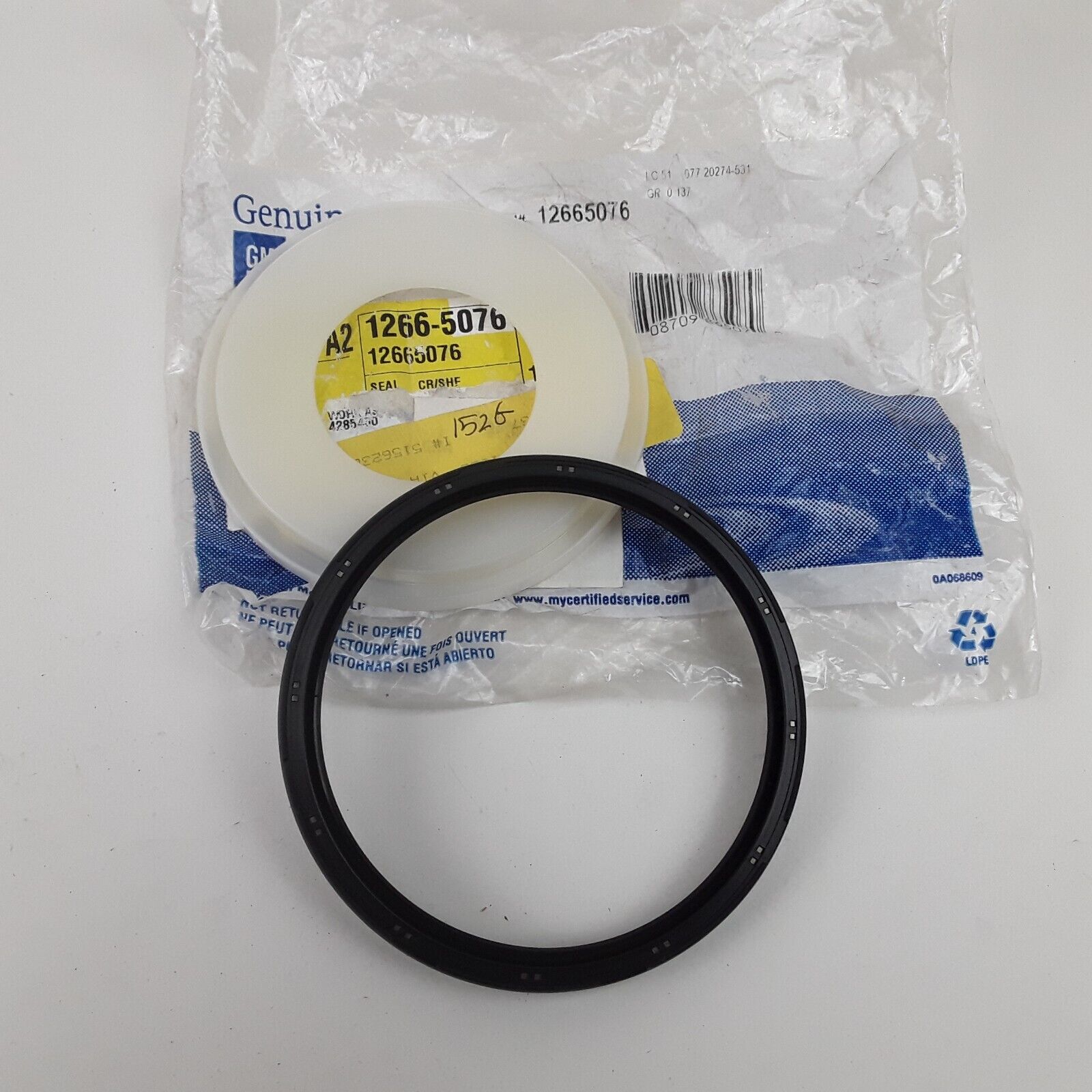 GM 12665076 Crankshaft Rear Oil Seal for Cadillac, Chevrolet, GMC 2014-2024