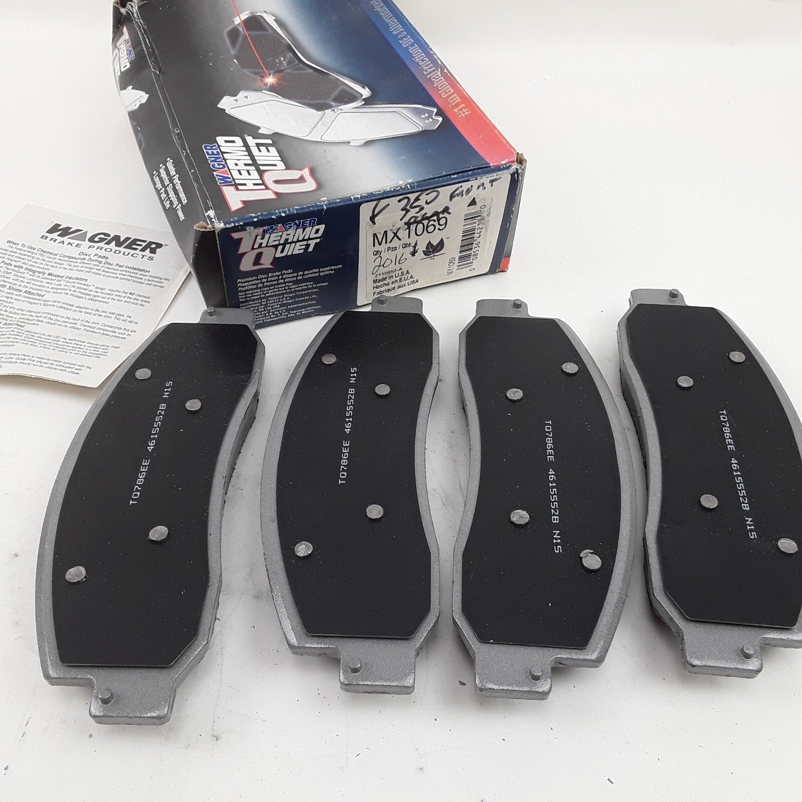 Brake ThermoQuiet Semi-Metallic Disc Brake Pad Set Fits Ford F-350 2005-2008