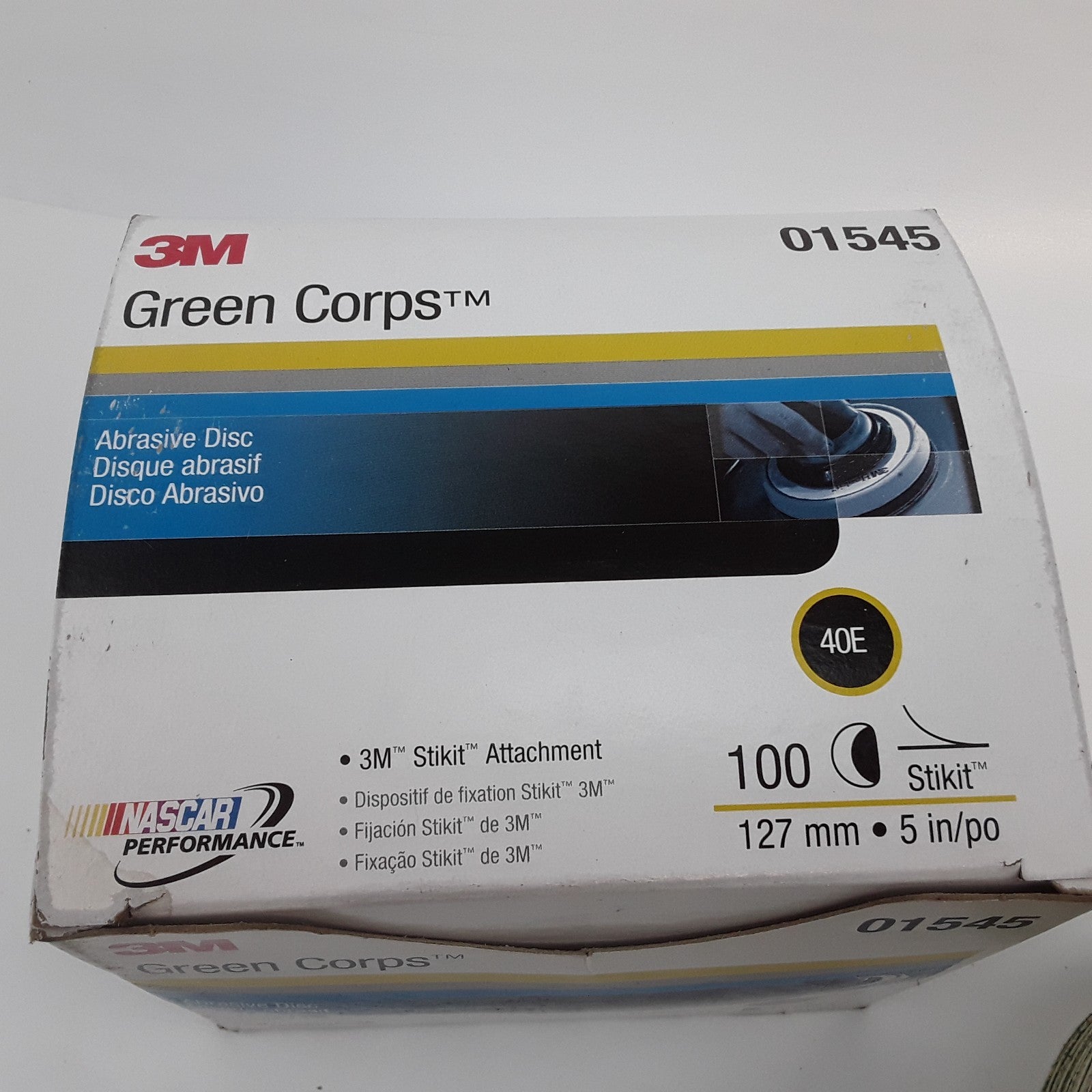 3M 01545 Green Corps Stikit Pro Abrasive Disc Heavy Duty Sz 127mm 5in Box of 100