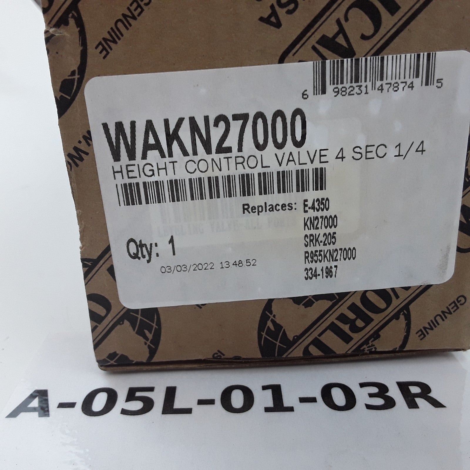 World American WAKN27000 Suspension Ride Height Control Valve Barksdale Type (2)