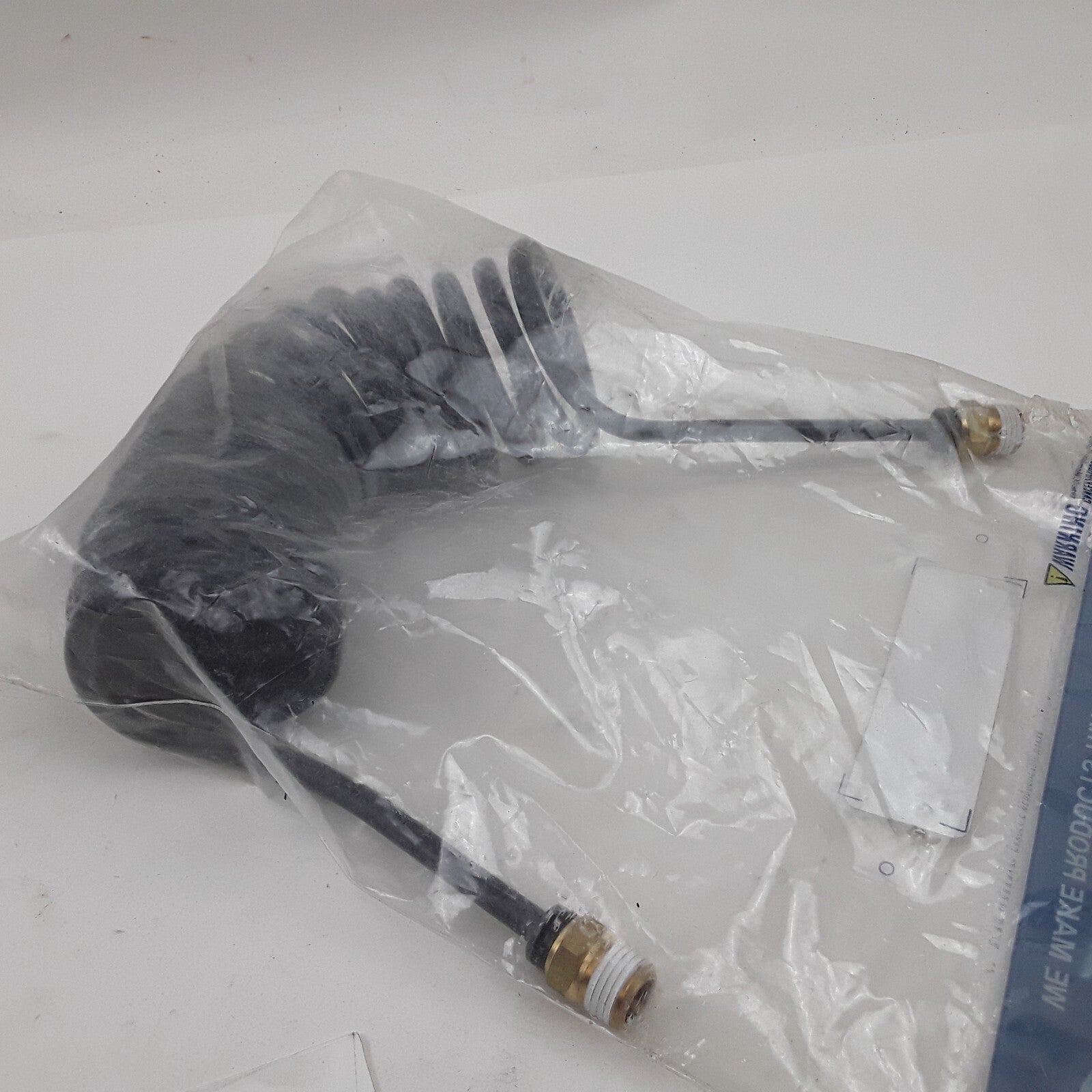 Coiled Cable - 54 in., with 1/4 in. Male Pipe Thread, for Sliding Fifth Wheel