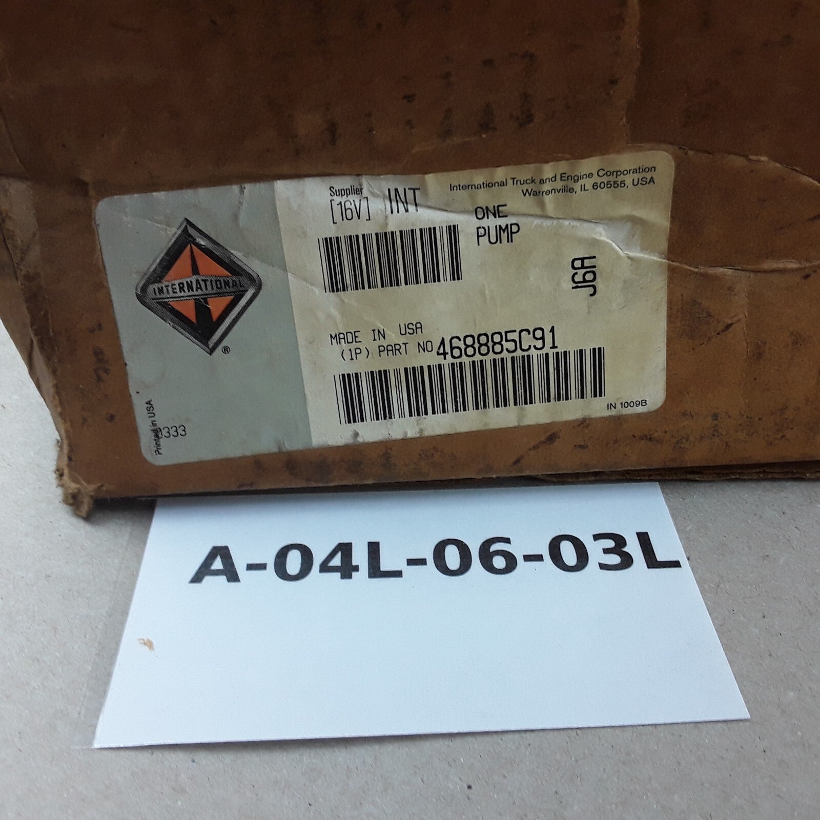 Windshield Washer Reservoir 468885C91 Fits International S2300 Trucks 1988
