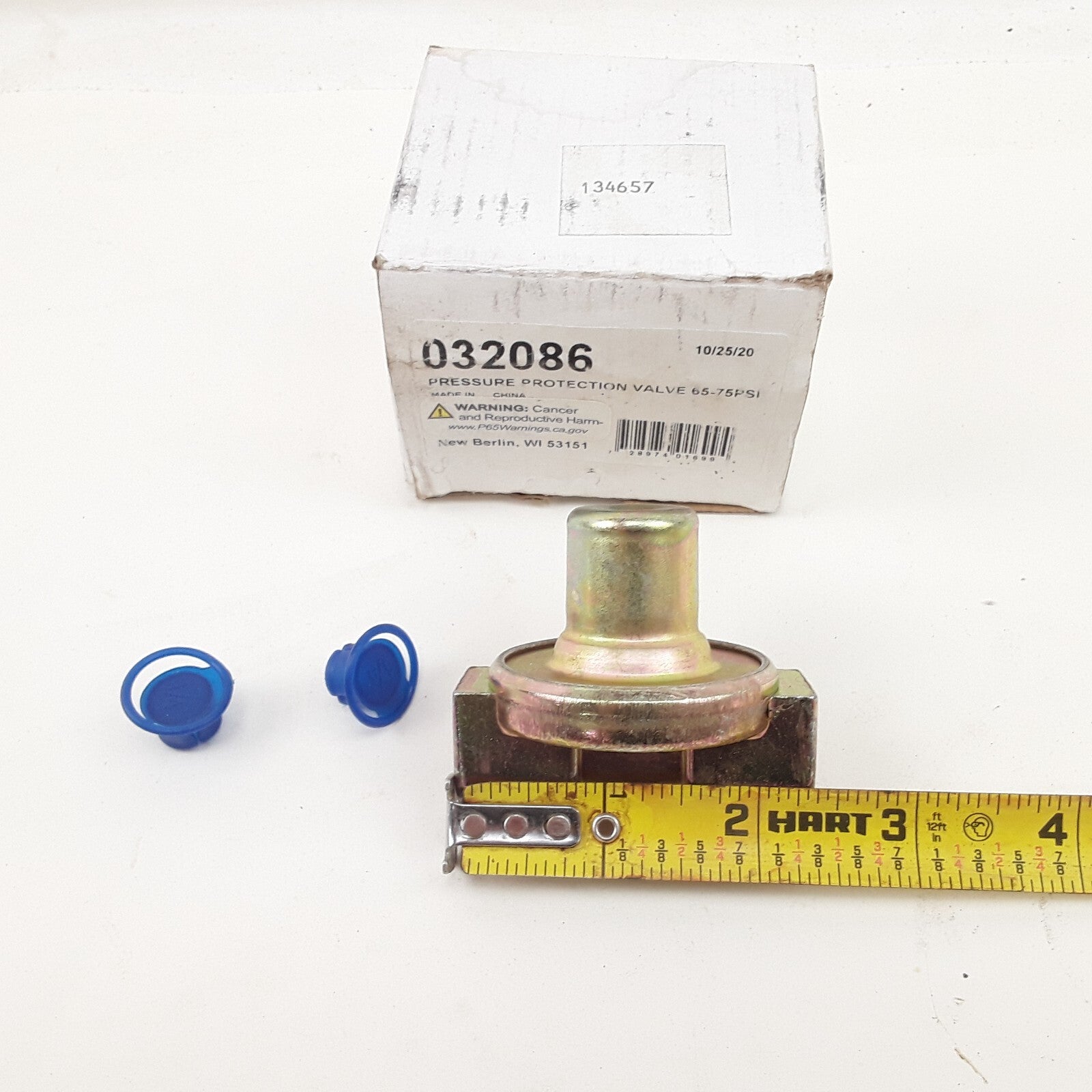 032086 Air Brake Pressure Protection Valve Nominal Closing Pressure 65-75PSI