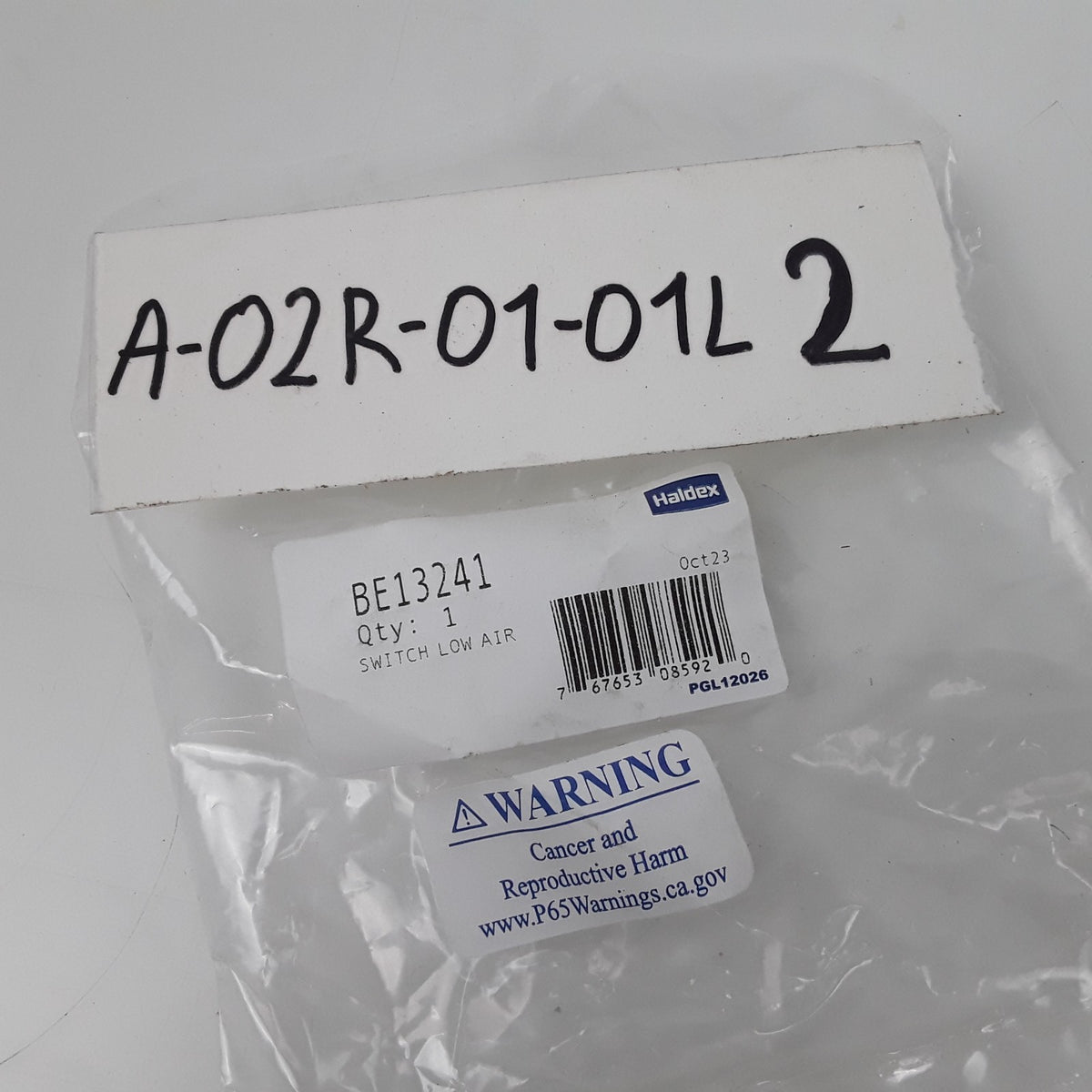 Haldex BE13241 Air Brake Low Pressure Switch Heavy Duty High Performance