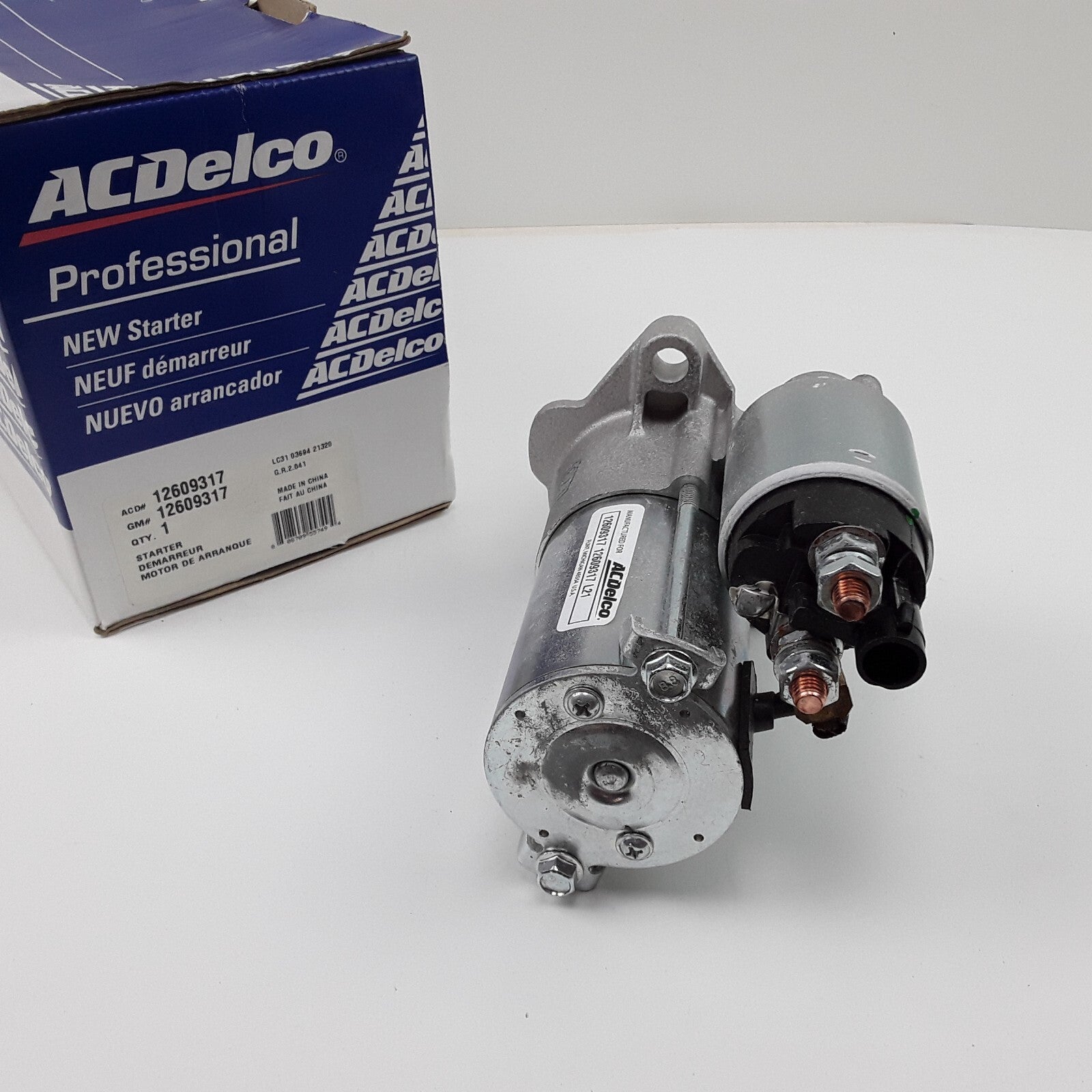 ACDelco 12609317 Starter Motor Fits GMC Buick Pontiac Chevrolet Saturn 2007-2017