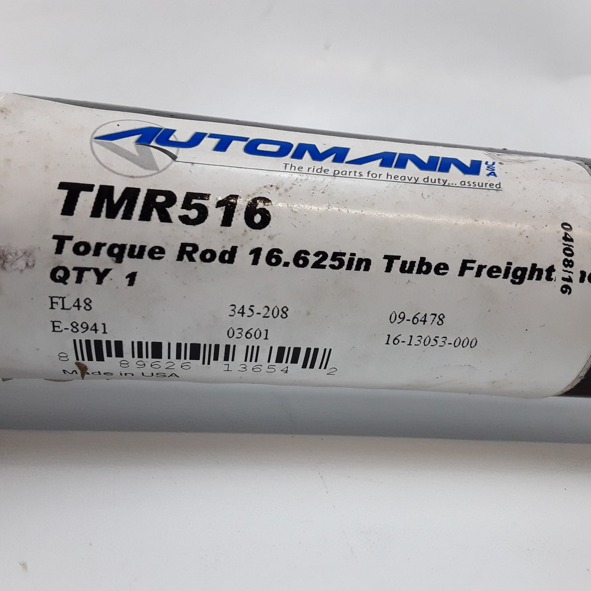 Automann TMR516 Axle Torque Rod 16.625" Tube Fits Freightliner Trucks & Trailer