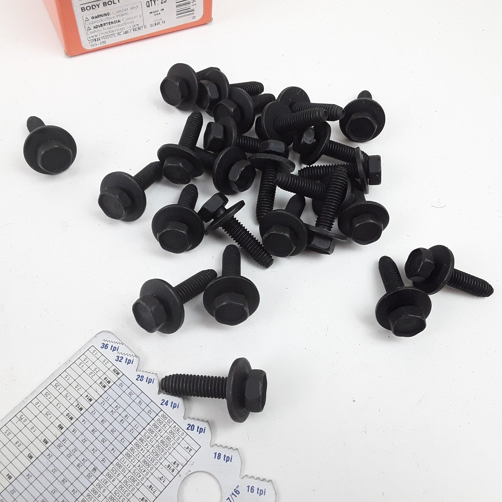 Car Truck Direct Replacement Body Bolt -Fits GM - M6-1.0 x 25mm Pack of 25