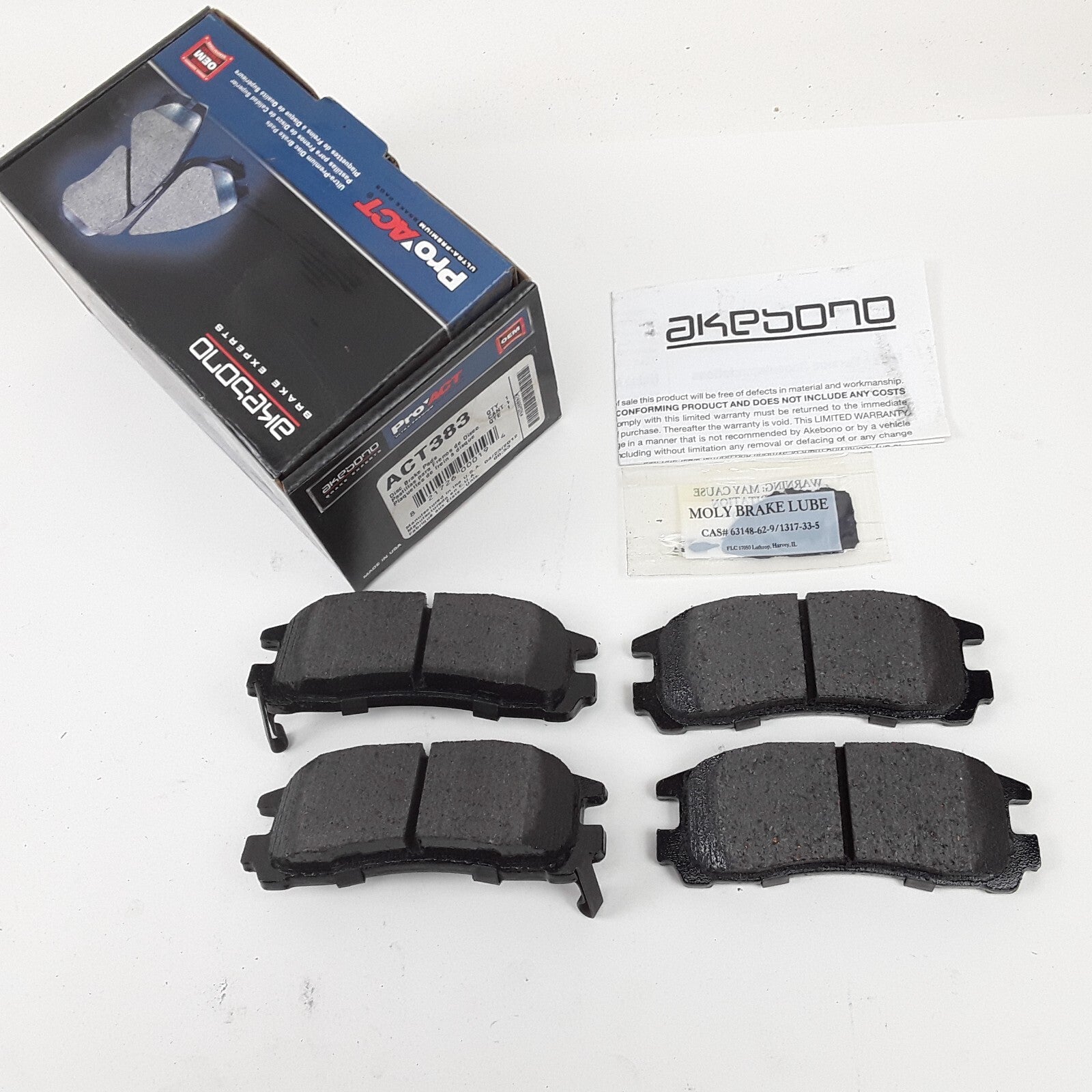 Rear Disc Brake Pad Set Fits Chrysler Dodge Eagle Plymouth Mitsubishi 1988-2012