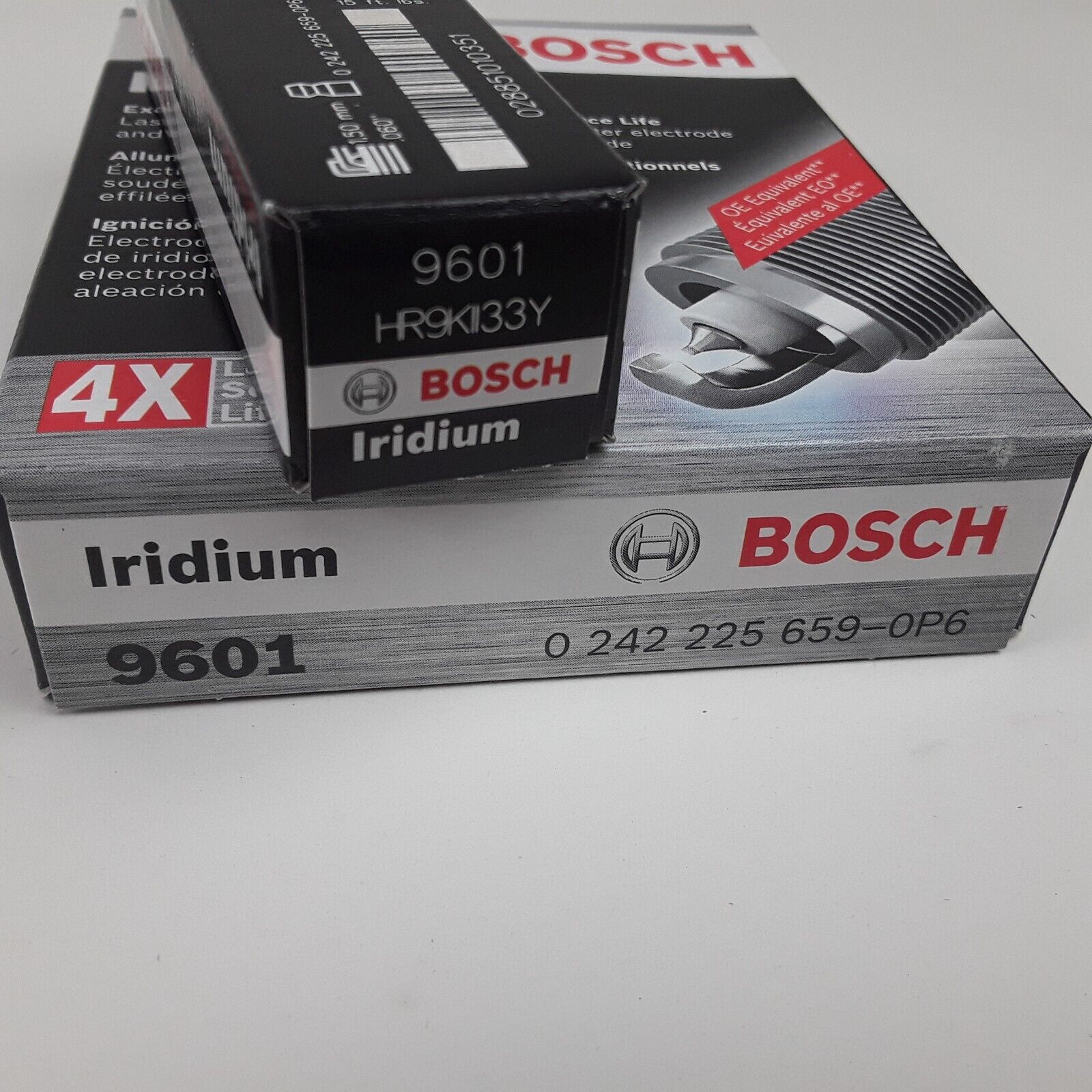 4 PCS BOSCH 9601 Spark Plugs OE Double Iridium For Buick Chevy Ford GMC Pontiac
