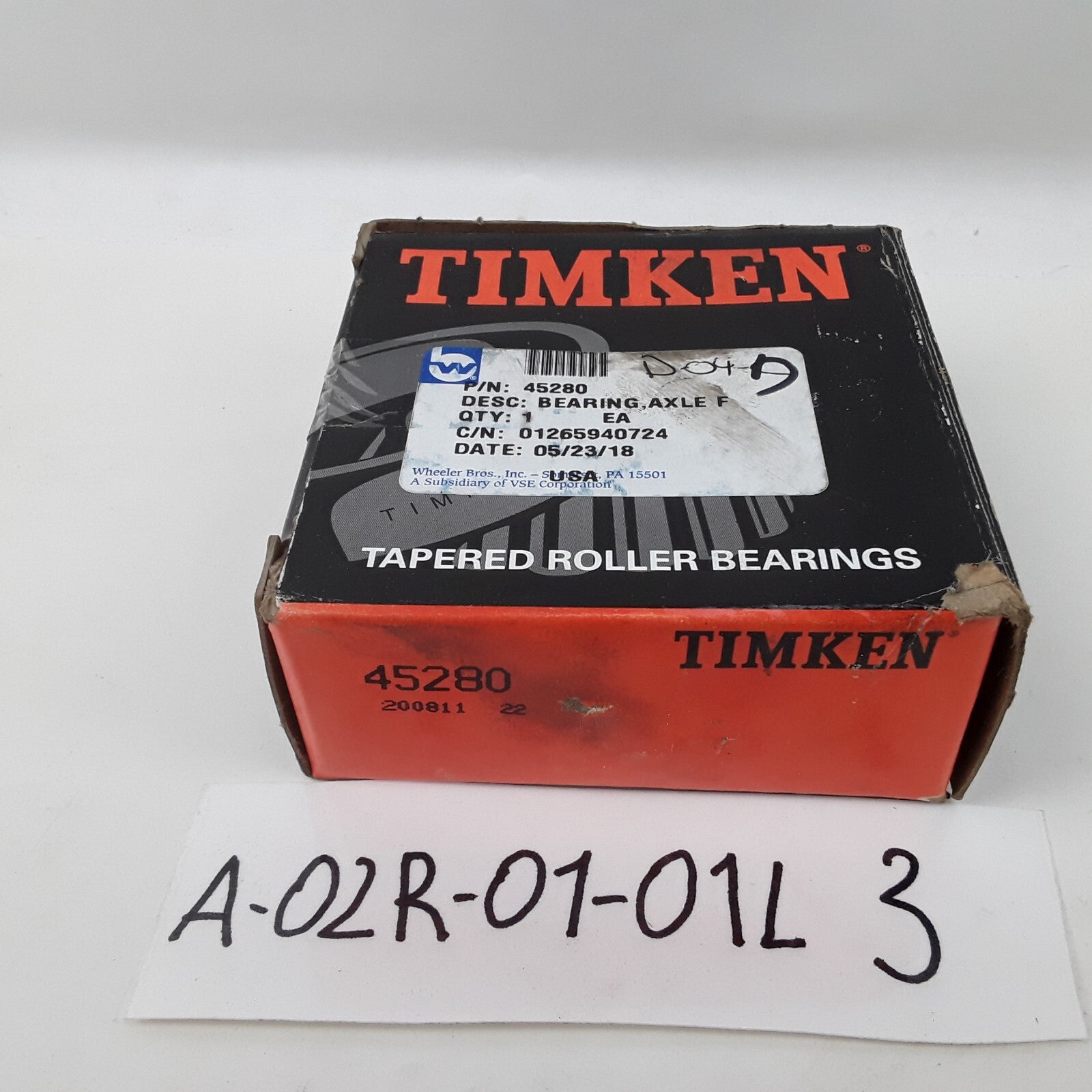 Timken 45280 - Tapered Roller Bearing For Heavy Duty Truck Bearing Cone