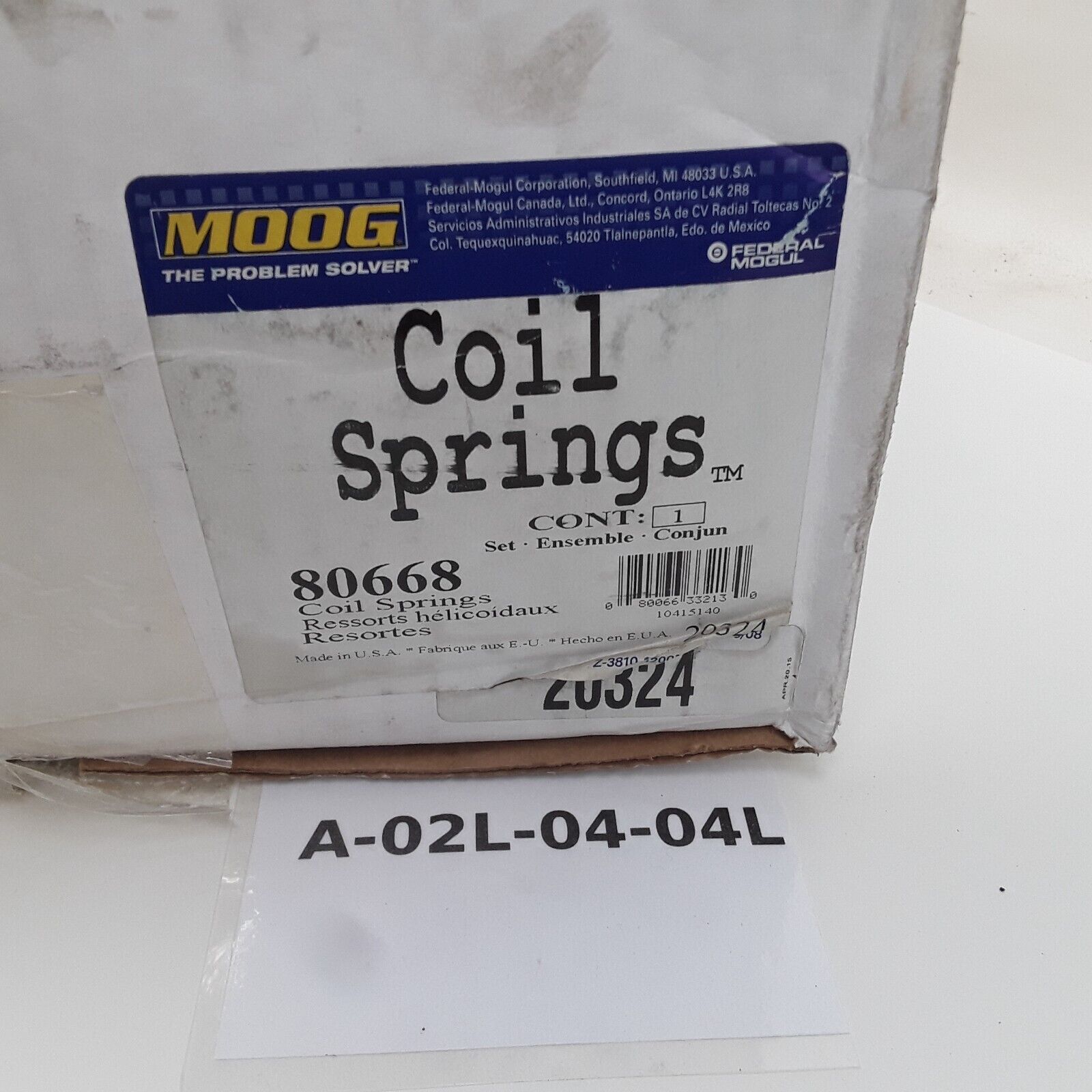 Coil Spring Set Fits Ford Crown Victoria 2003-2006 Mercury Marauder 2003-2004