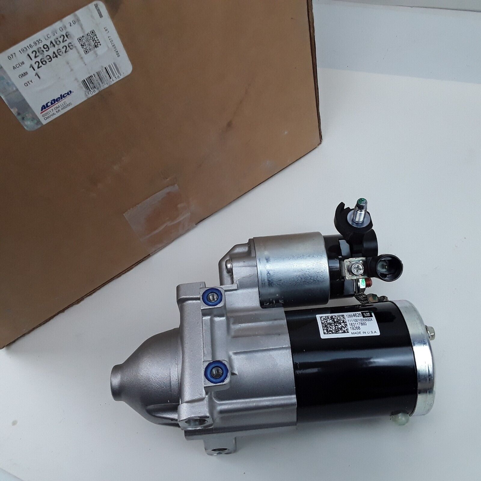GM AcDelco 12694626 Starter Motor Assembly For Cadillac, Chevrolet, GMC 2014-19