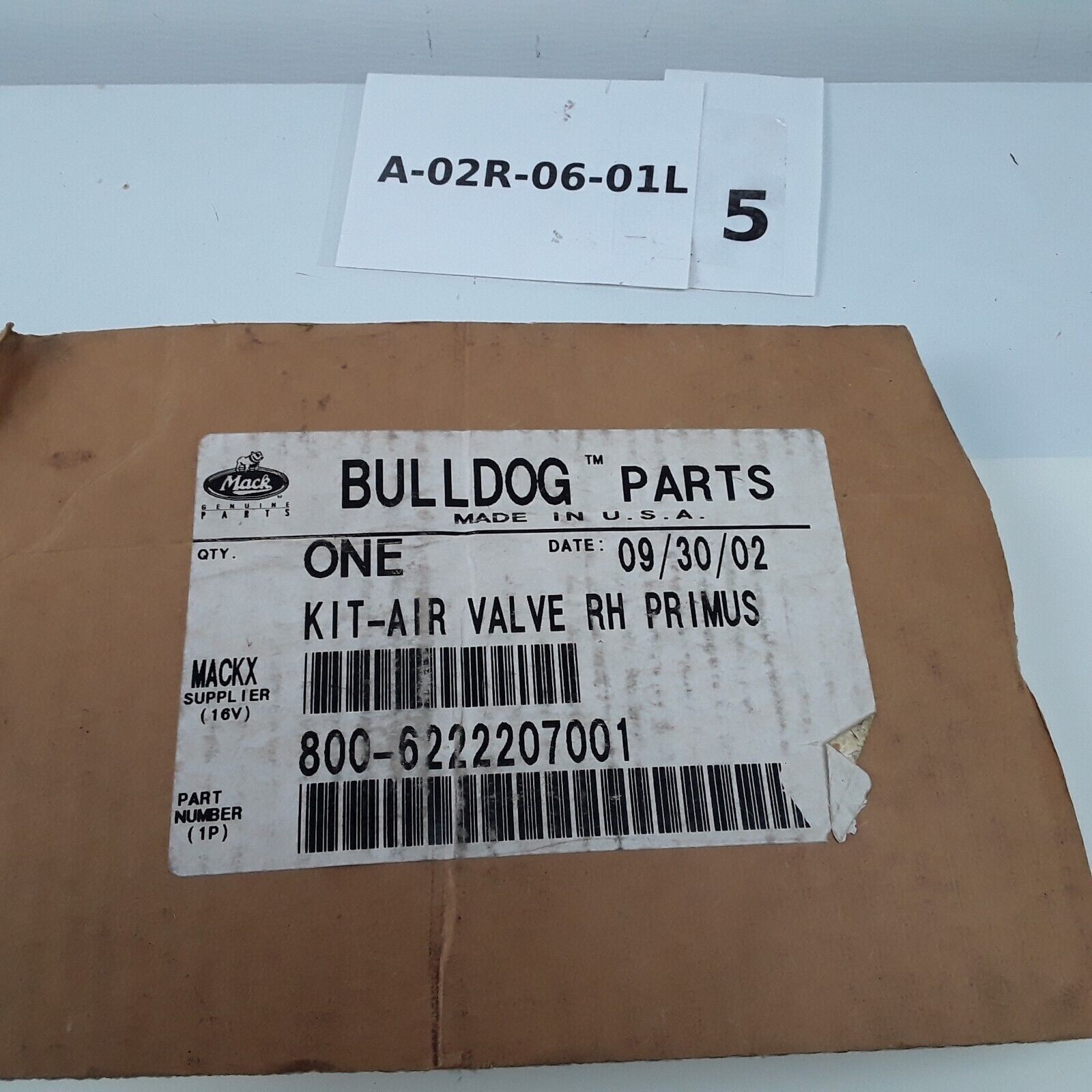 Air Driver Seat Valve Kit High-Back Bostrom Talladega 915 Mack CXN612 CXN613