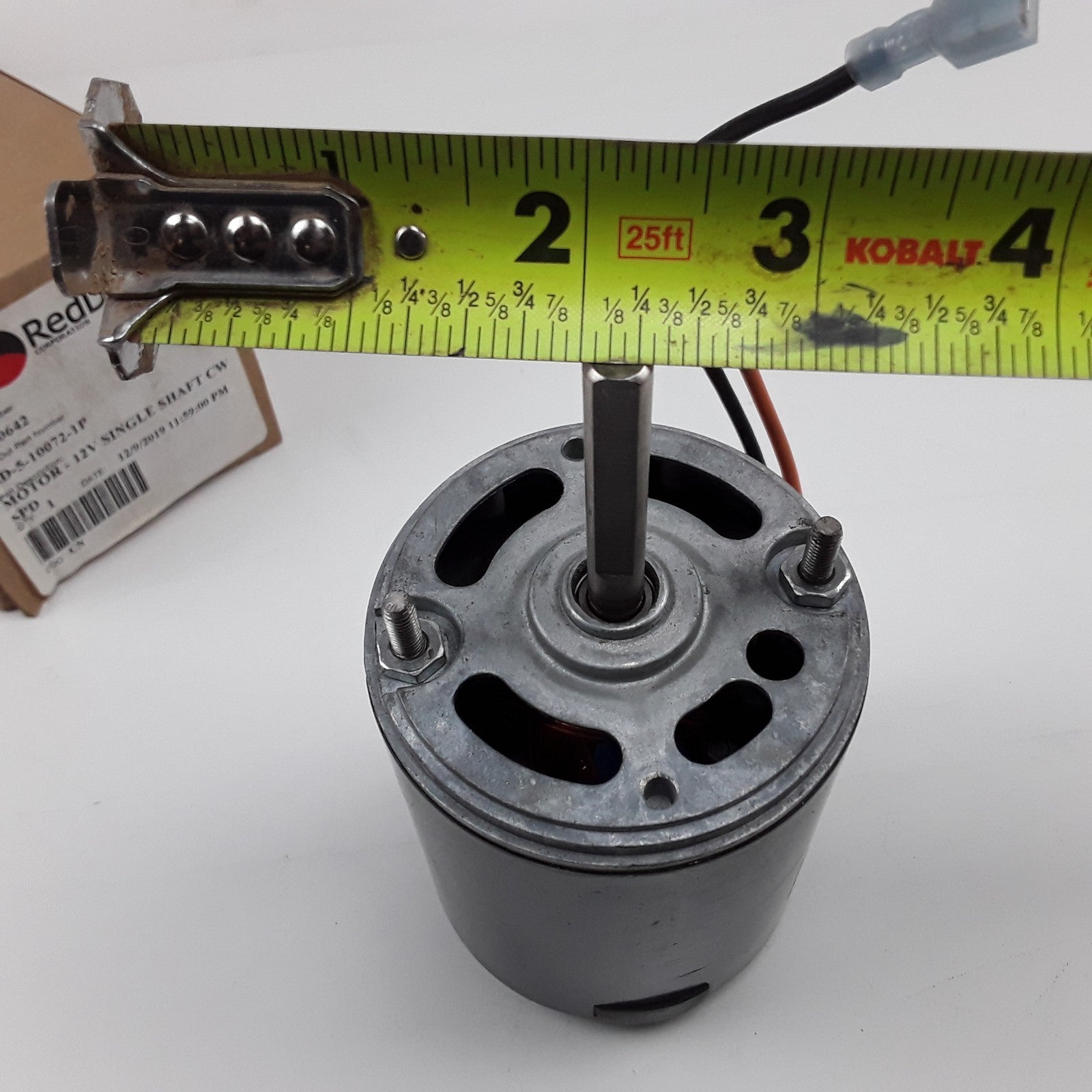 Red Dot 73R0642 Single Shaft Vented CW Blower Motor Assembly 12V Heavy Duty