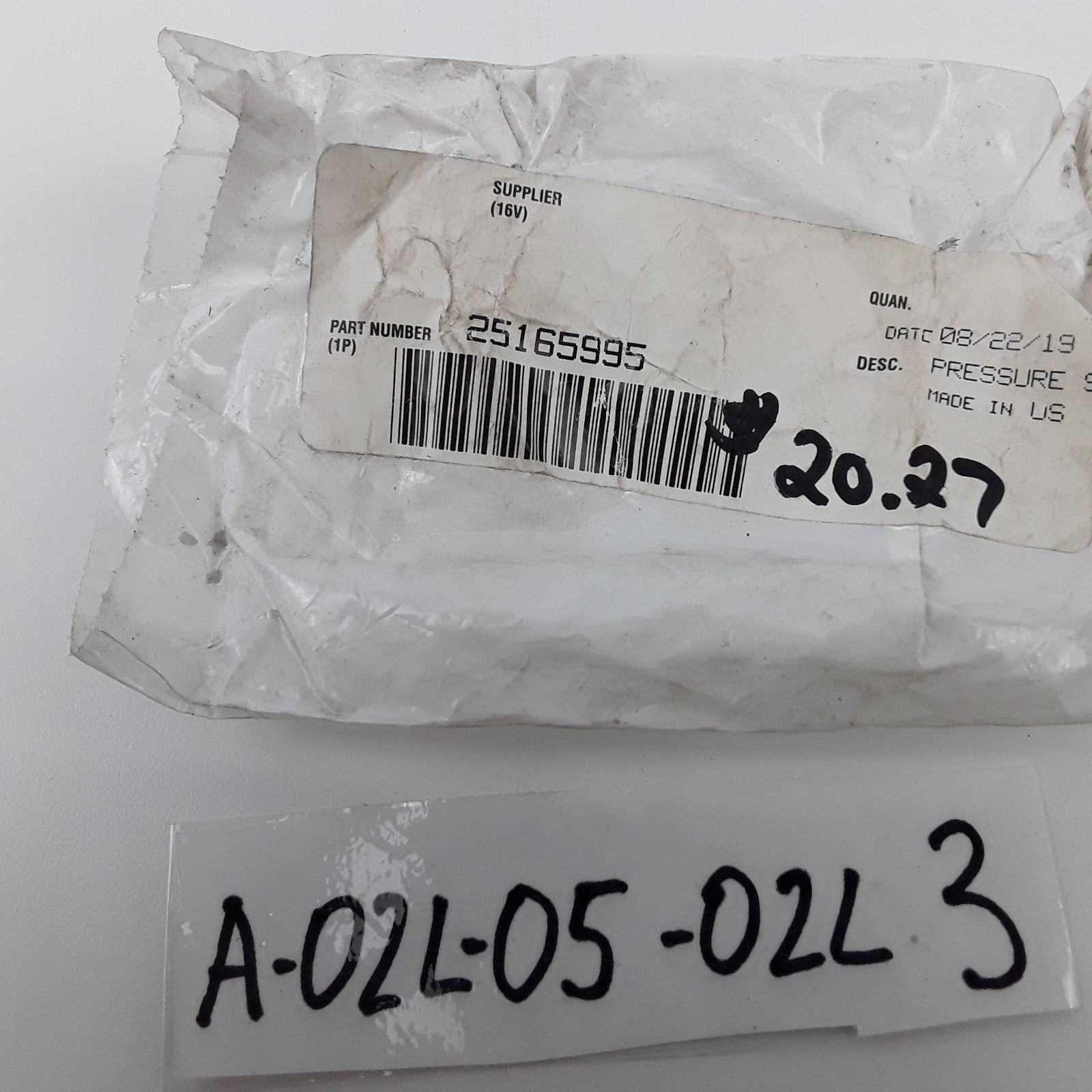 Mack 25165995 Pressure Switch For Mack Replaces 1MR2472M2
