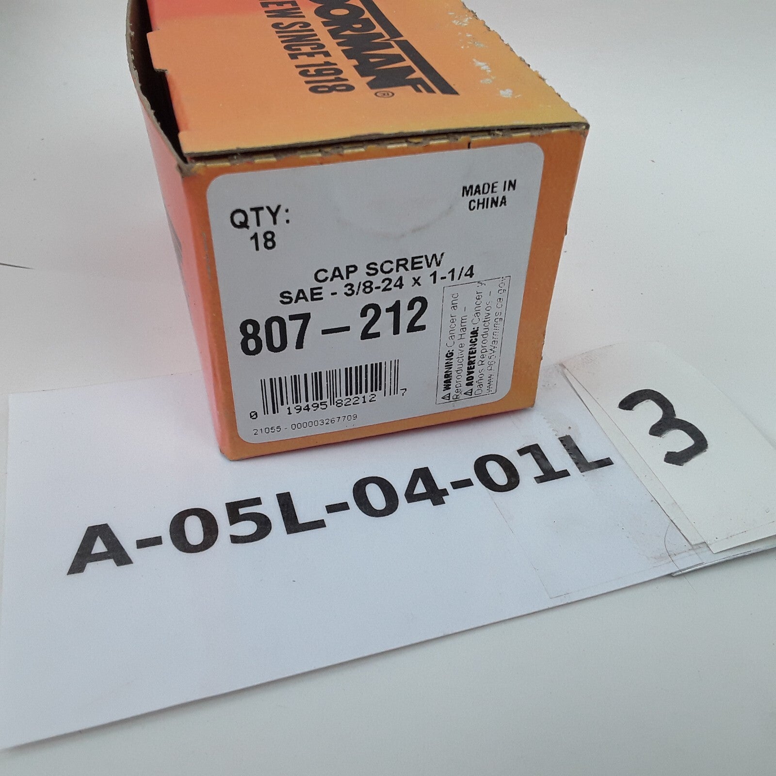 Multipurpose Car Truck Bolt Cap Screw-Hex Head-Grade 5- 3/8-24 x 1-1/4 In