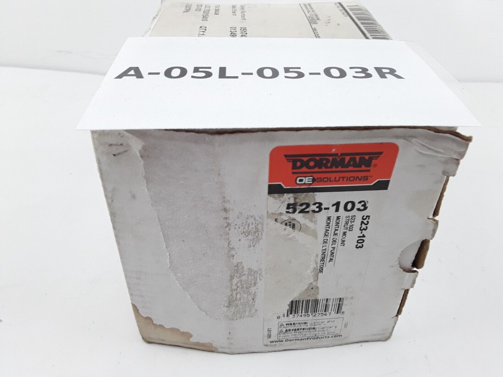 Suspension Strut Mount Dorman Fits Volvo S60 2009-01,S80 2006-99, V70 2007-01 - HotCarParts