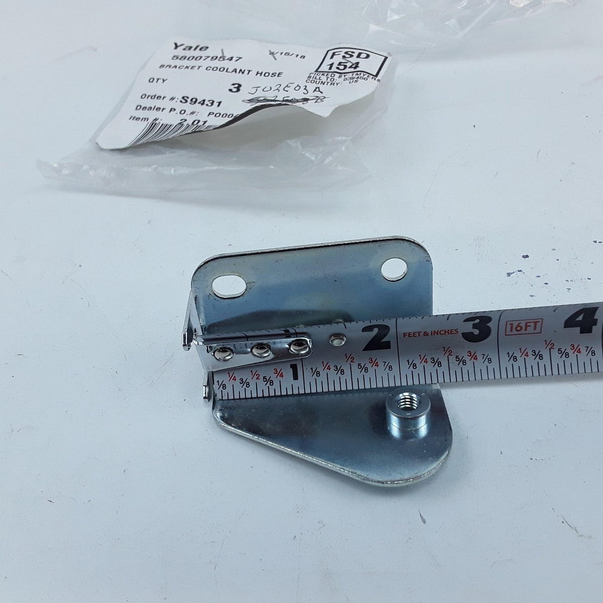 Coolant Hose Bracket Retainer By Yale Forklift Parts 580079547