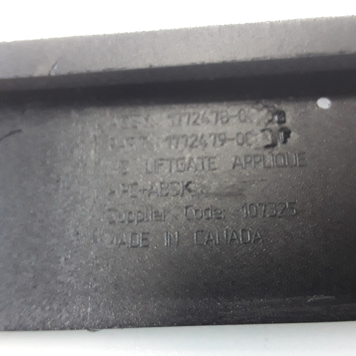 Model S 2025 Rear Liftgate Applique Trim 1772478-12-G Genuine OEM